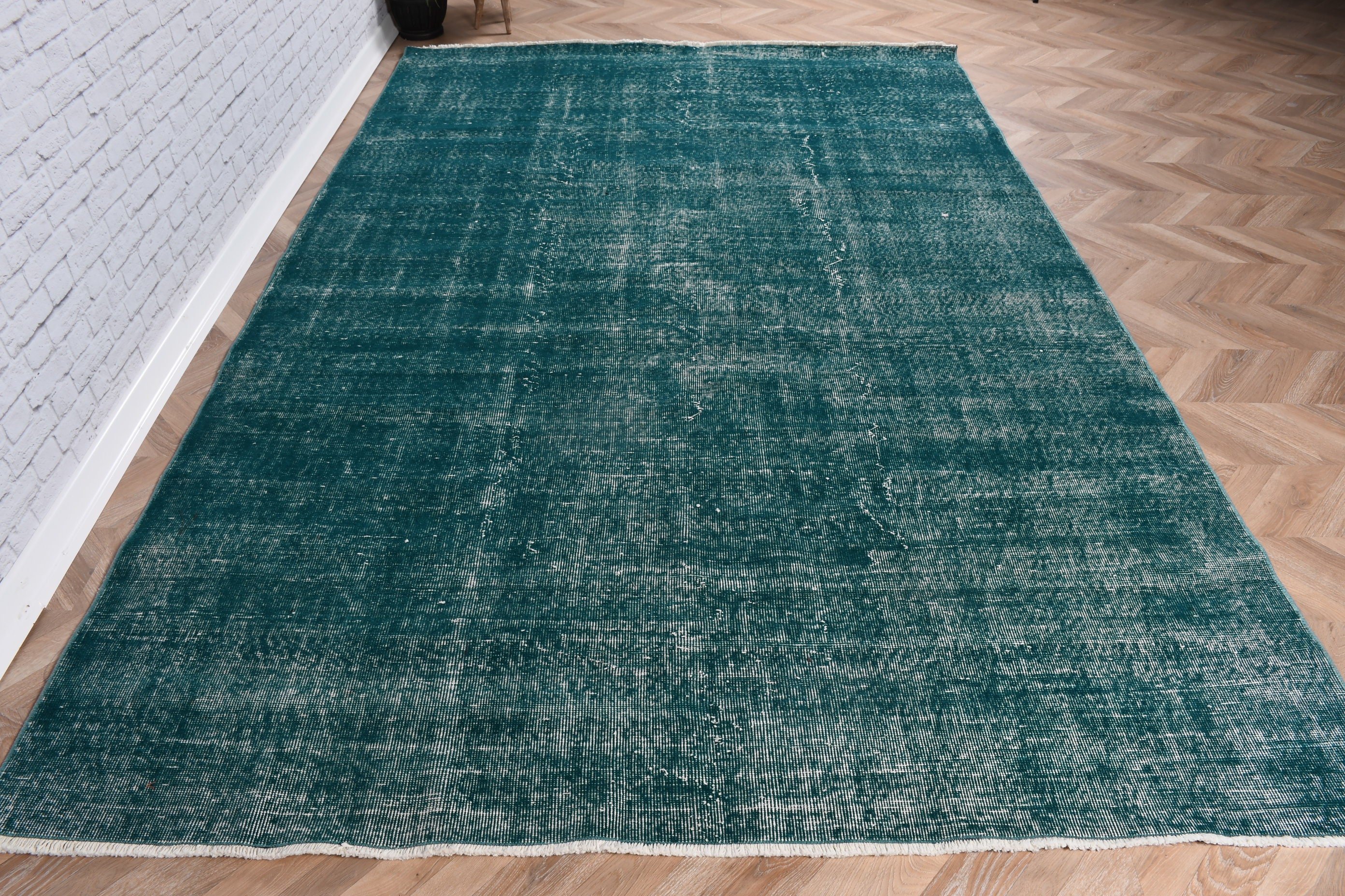 Green Home Decor Rug, 6.2x9.8 ft Large Rug, Flatweave Rug, Turkish Rugs, Bedroom Rugs, Large Oushak Rugs, Moroccan Rugs, Vintage Rug