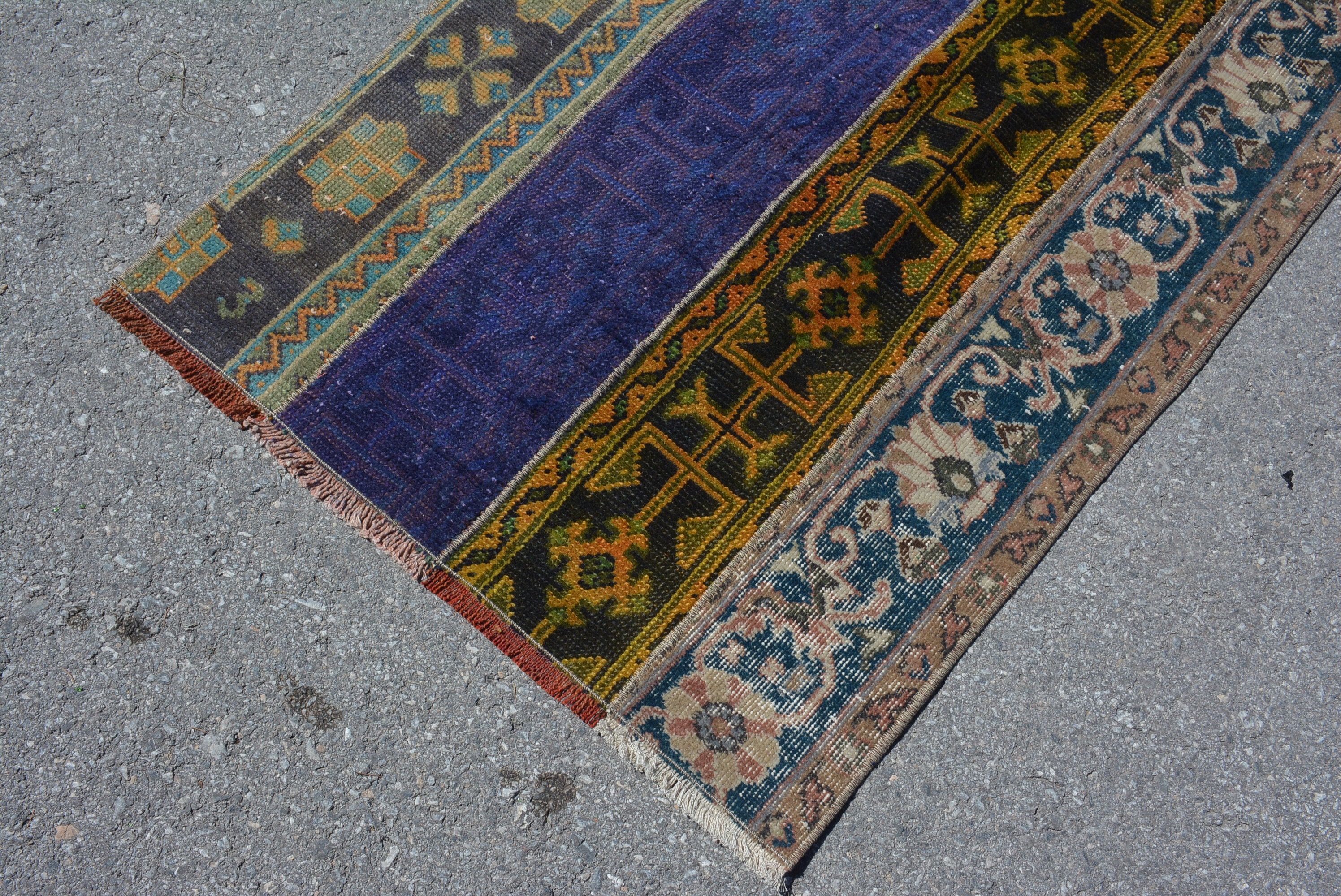 Kitchen Rugs, Bedroom Rugs, Vintage Rug, 2.7x6.1 ft Accent Rug, Oushak Rugs, Turkish Rugs, Custom Rug, Rugs for Bedroom, Nursery Rugs