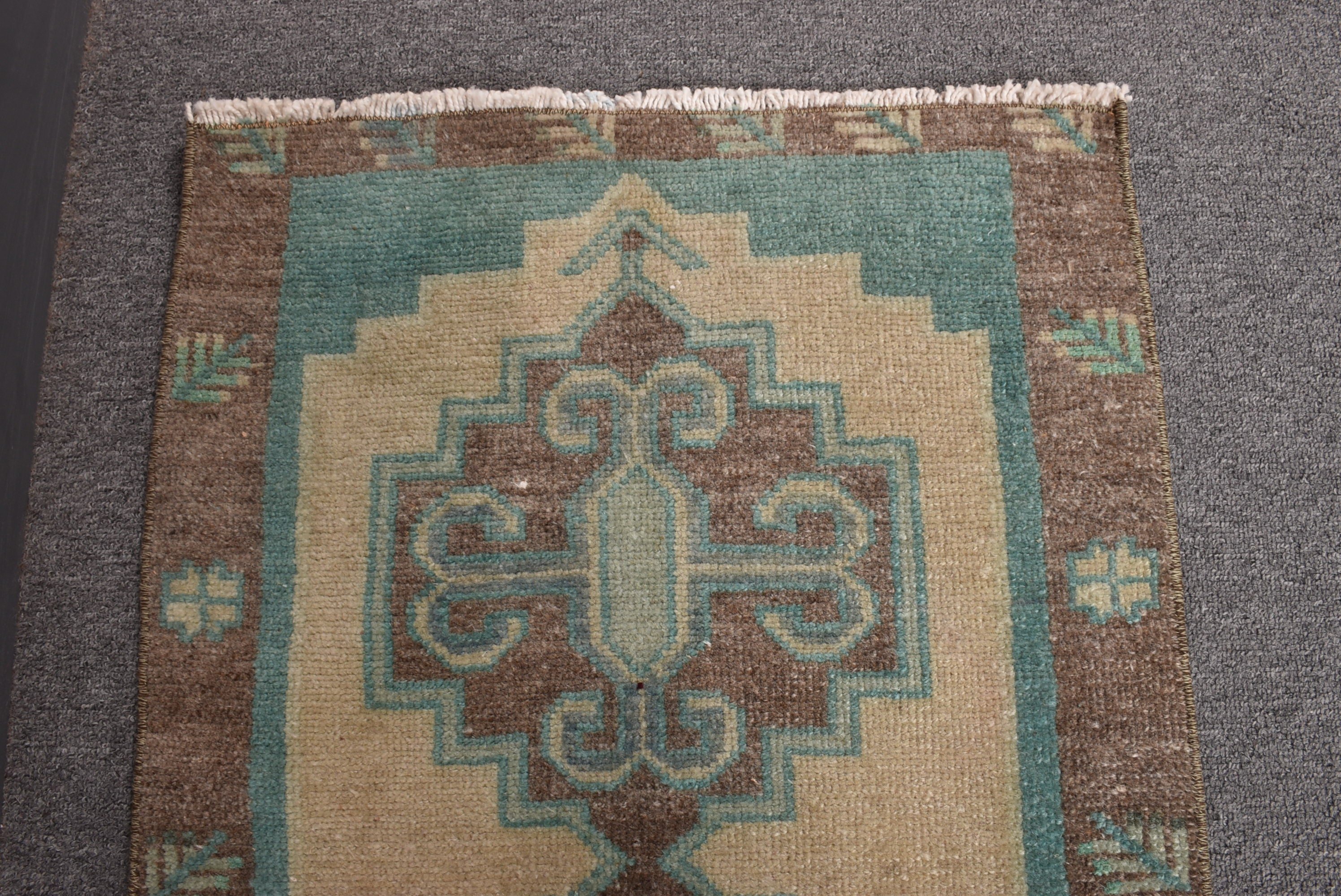 1.6x3.2 ft Küçük Halı, Vintage Halılar, Araba Paspas Halıları, Boho Halıları, Mutfak Halıları, Türk Halıları, Bohem Halıları, Yeşil Bildirim Halısı, Küçük Alan Halısı