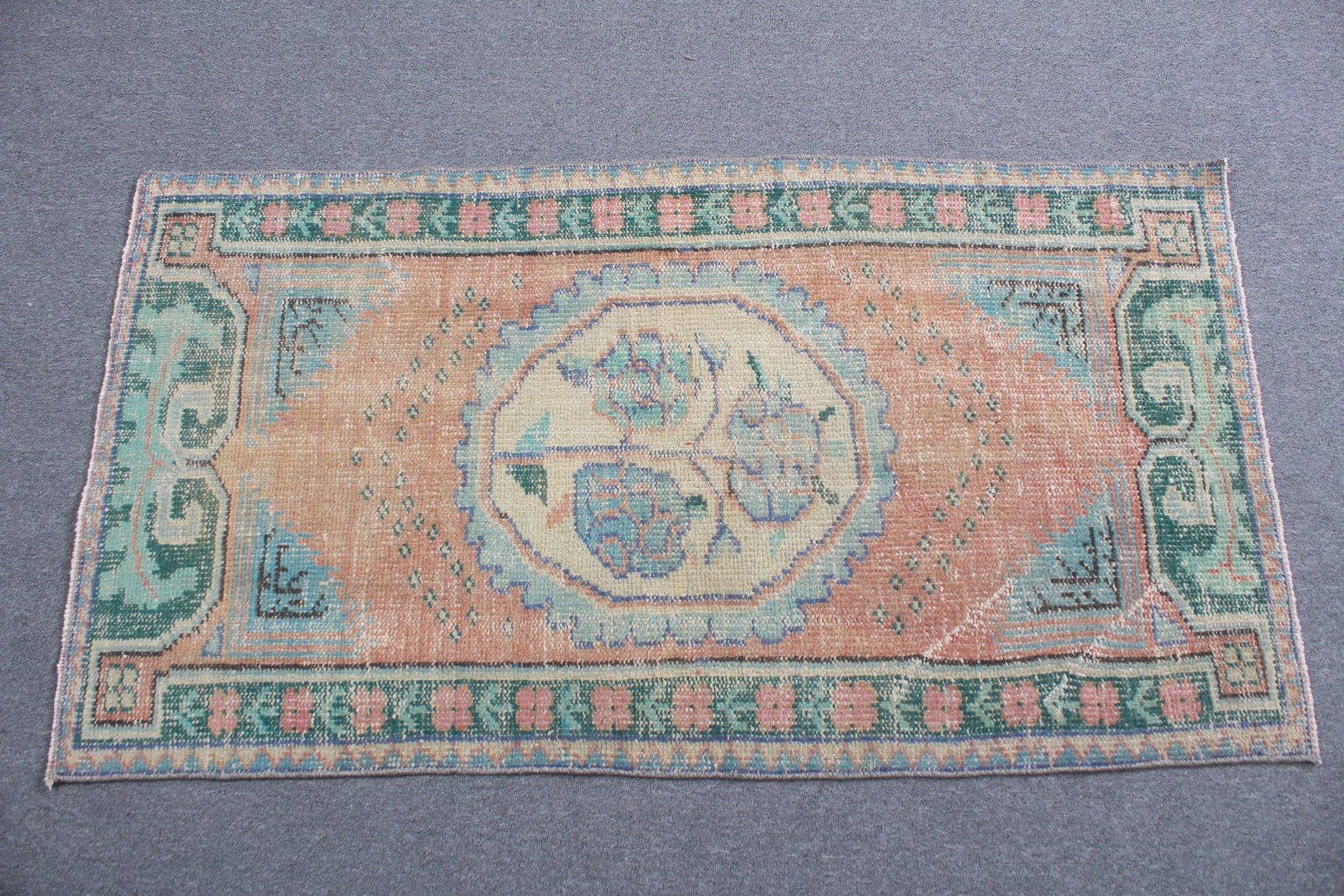 Duvara Asılı Halı, Turuncu Fas Halıları, Türk Halısı, Vintage Halılar, Yatak Odası Halısı, Çocuk Halısı, 2.6x4.7 ft Küçük Halılar, Yün Halı, Estetik Halı