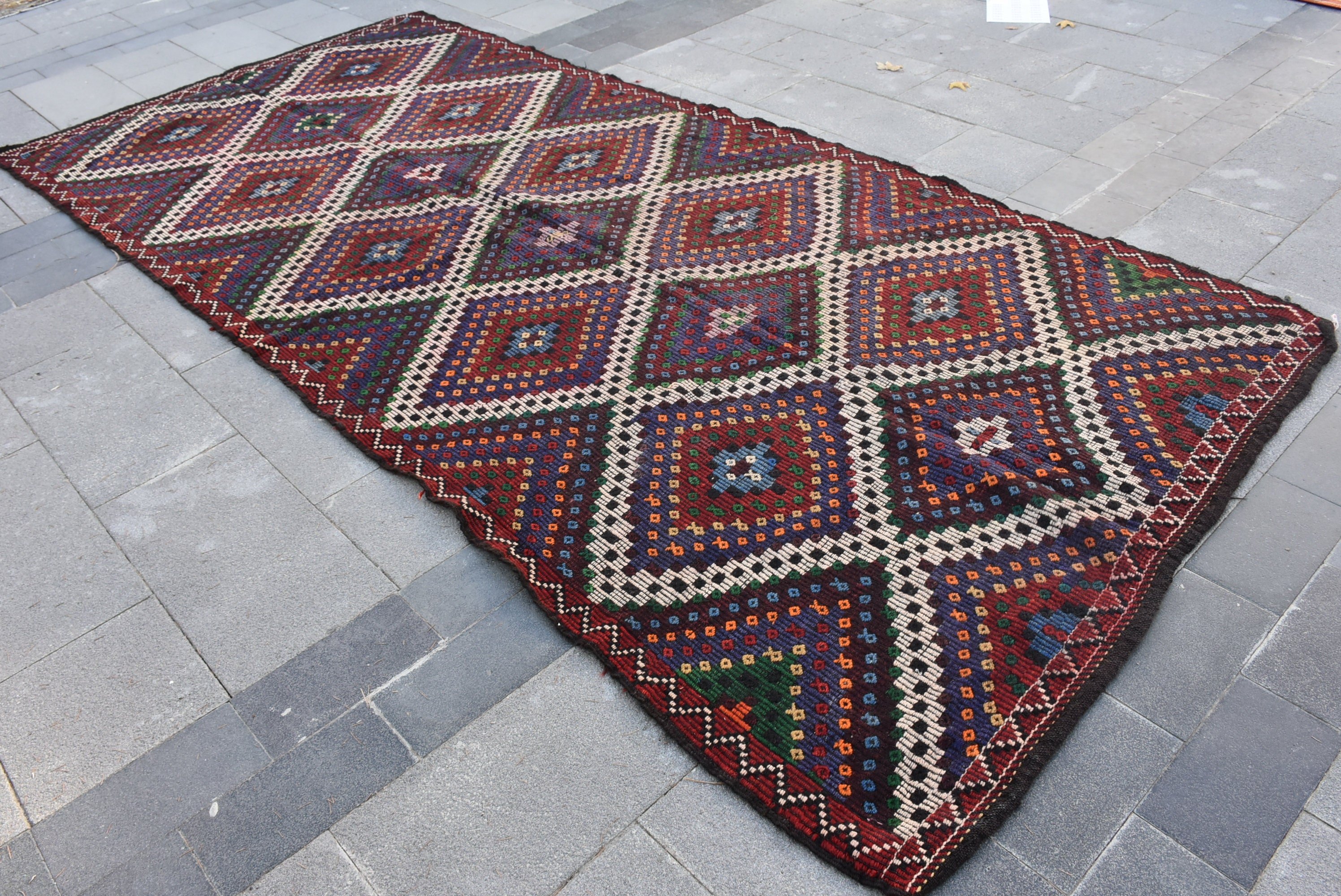 Turkish Rug, Vintage Rug, Living Room Rug, 5.3x11.4 ft Large Rugs, Kitchen Rug, Antique Rugs, Dining Room Rug, Rainbow Antique Rugs