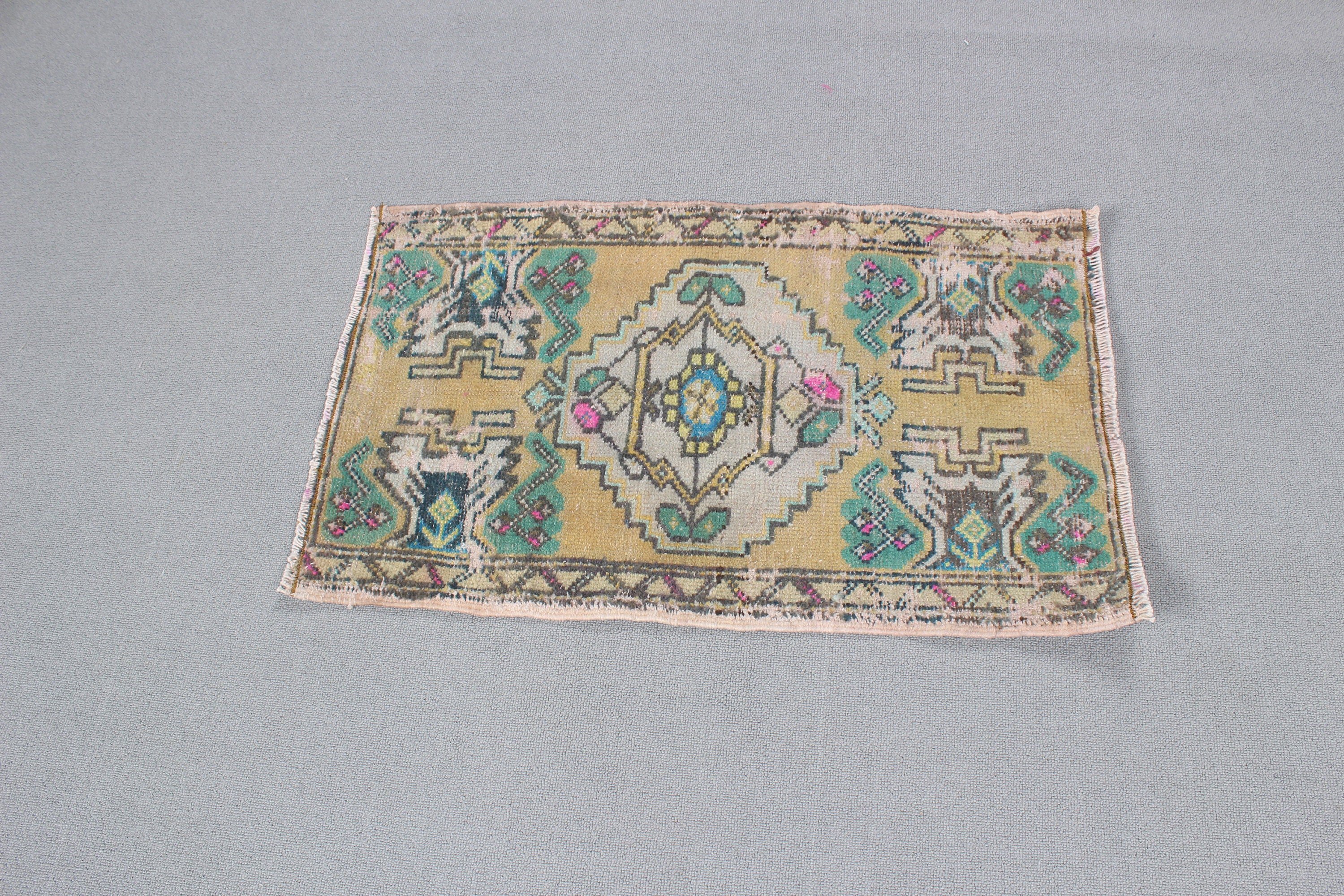 Nursery Rug, Turkish Rugs, Bedroom Rugs, 1.6x2.7 ft Small Rug, Door Mat Rugs, Vintage Rugs, Bronze Anatolian Rugs, Floor Rug, Kitchen Rug