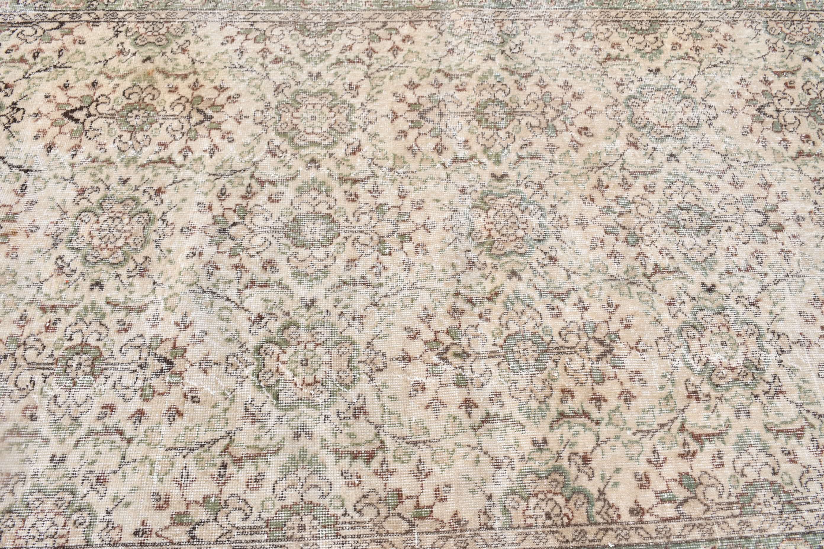 Beige Floor Rug, Anatolian Rug, 4.9x8.1 ft Area Rug, Vintage Rug, Nursery Rug, Dining Room Rug, Turkish Rug, Rugs for Bedroom, Kitchen Rug