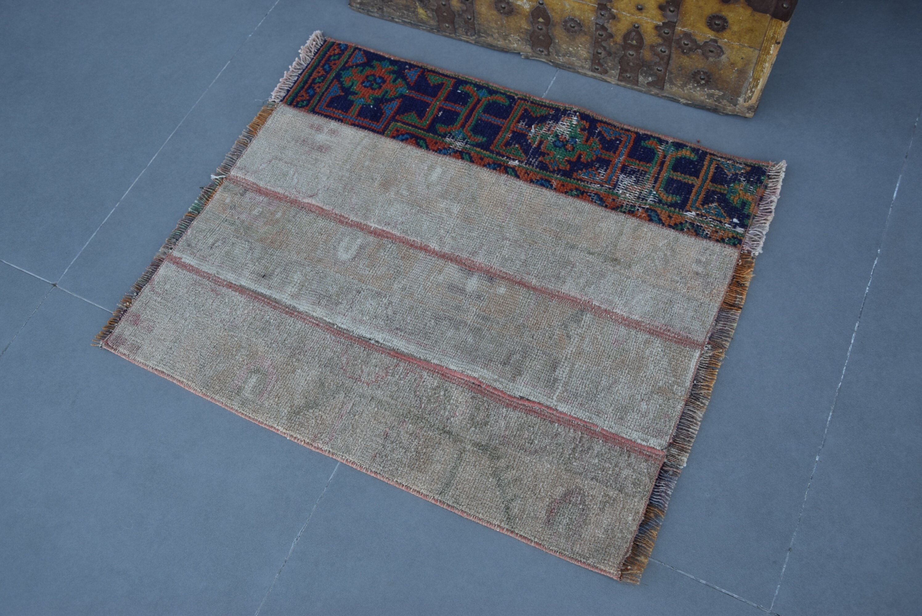 Rugs for Bath, Car Mat Rugs, Wall Hanging Rug, Bedroom Rug, Vintage Rug, Antique Rug, Beige Bedroom Rug, Turkish Rug, 2.4x2.8 ft Small Rug