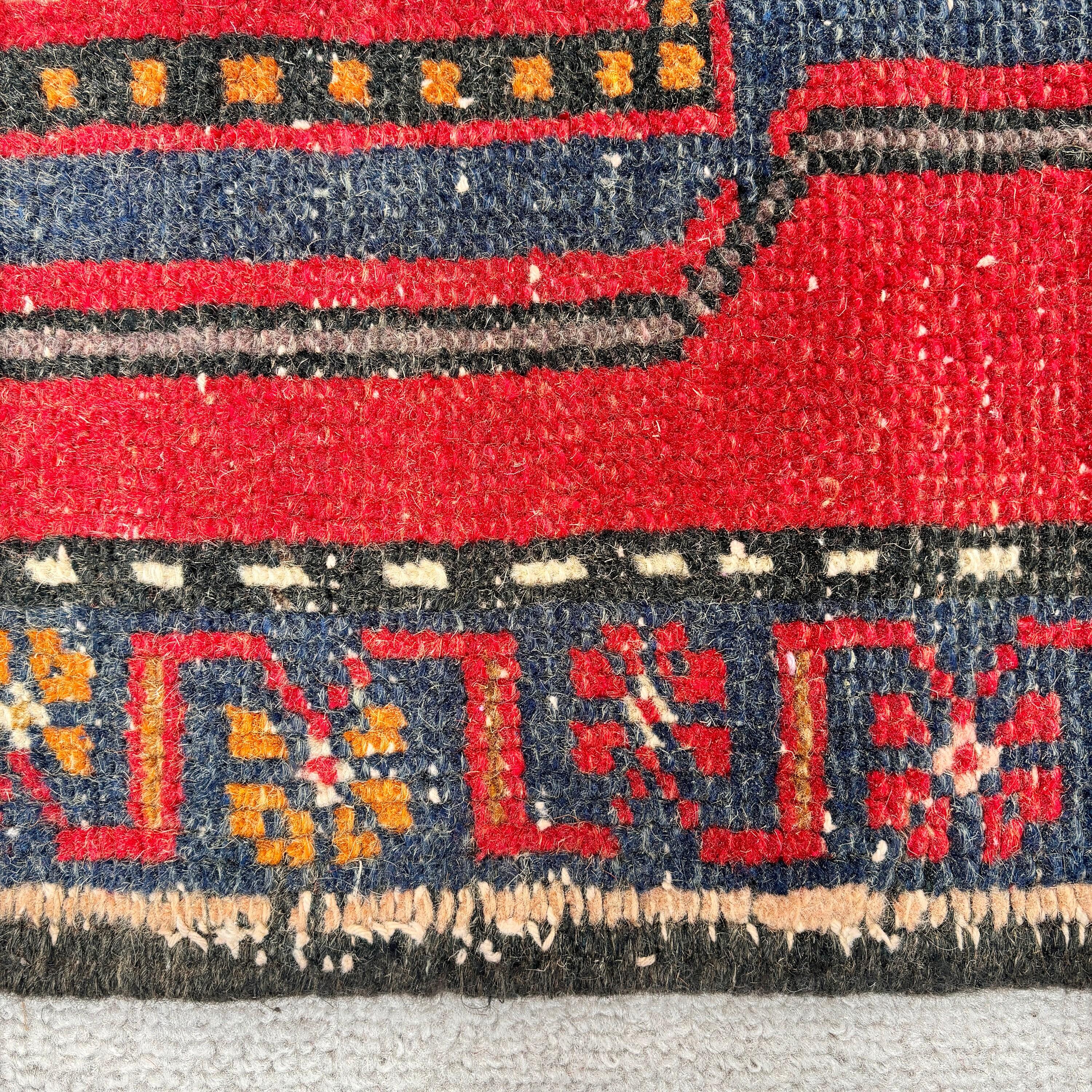 Geometric Rugs, Small Boho Rugs, Red  1.7x2.6 ft Small Rug, Small Area Rugs, Vintage Rug, Moroccan Rugs, Turkish Rugs