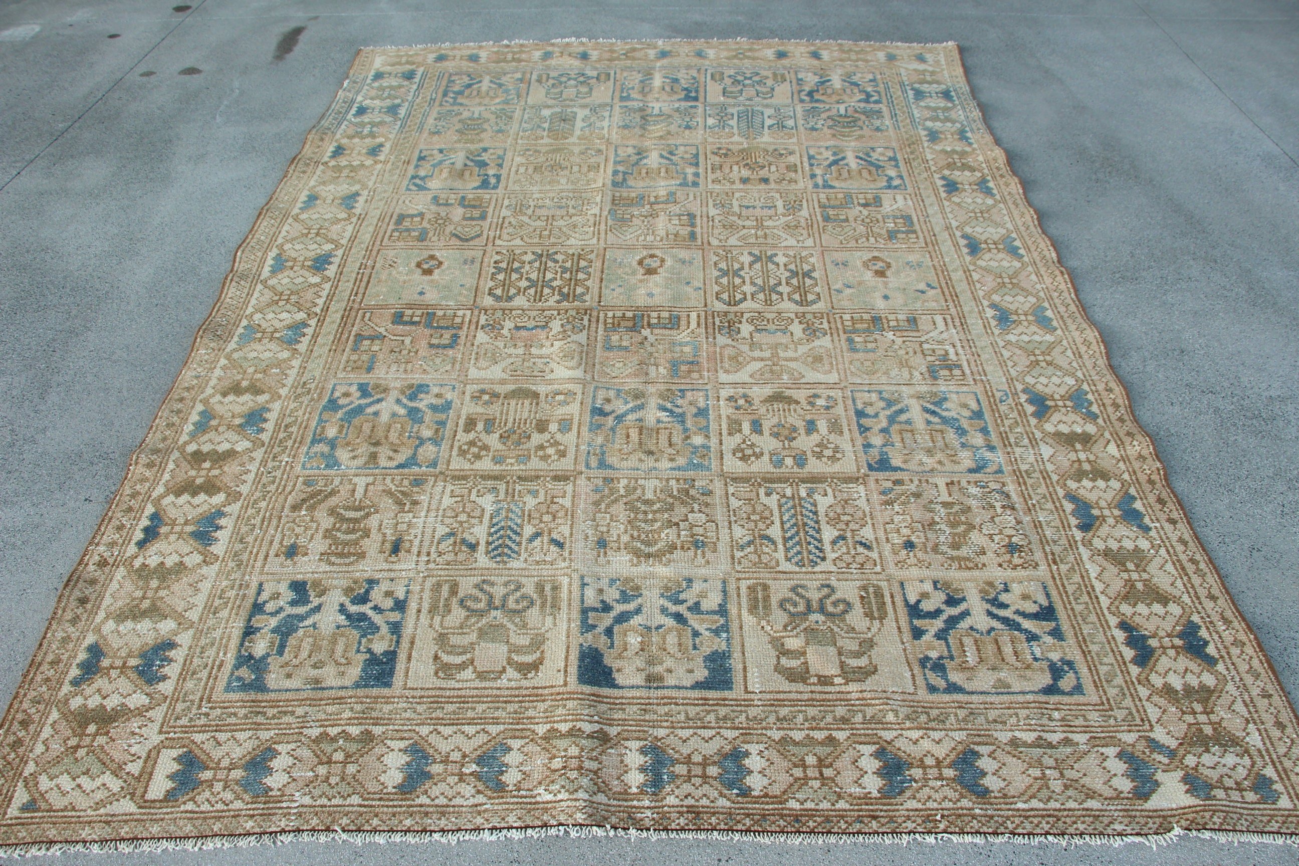 Vintage Halılar, Büyük Boho Halılar, Yemek Odası Halısı, Lüks Halılar, 6.6x9.6 ft Büyük Halı, Bej Yatak Odası Halıları, Türkiye Halıları, Türk Halıları, Havalı Halı