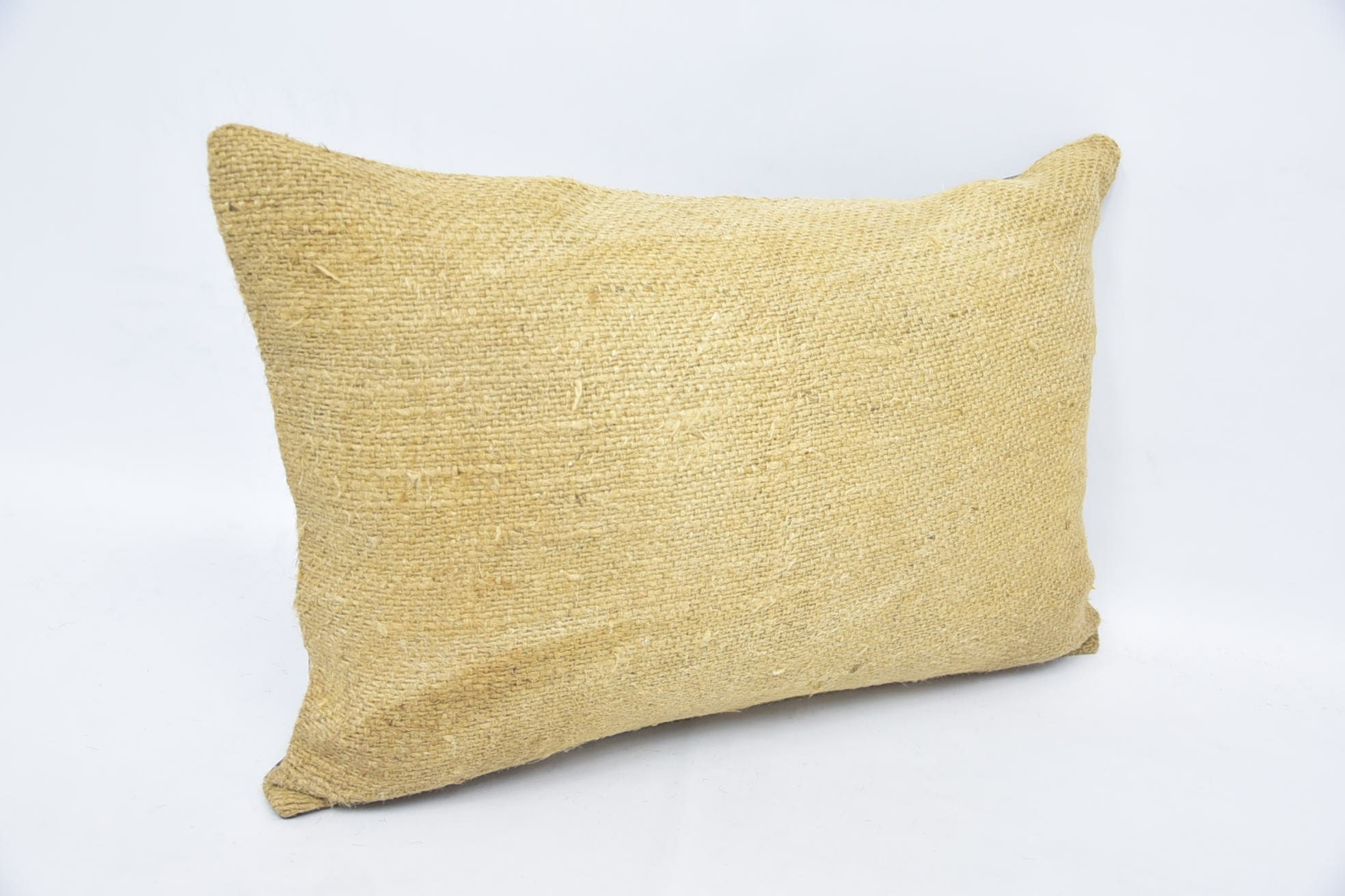 Vintage Kilim Throw Pillow, Vintage Pillow, Accent Cushion Cover, Pillow for Sofa, 16"x24" Beige Cushion Cover