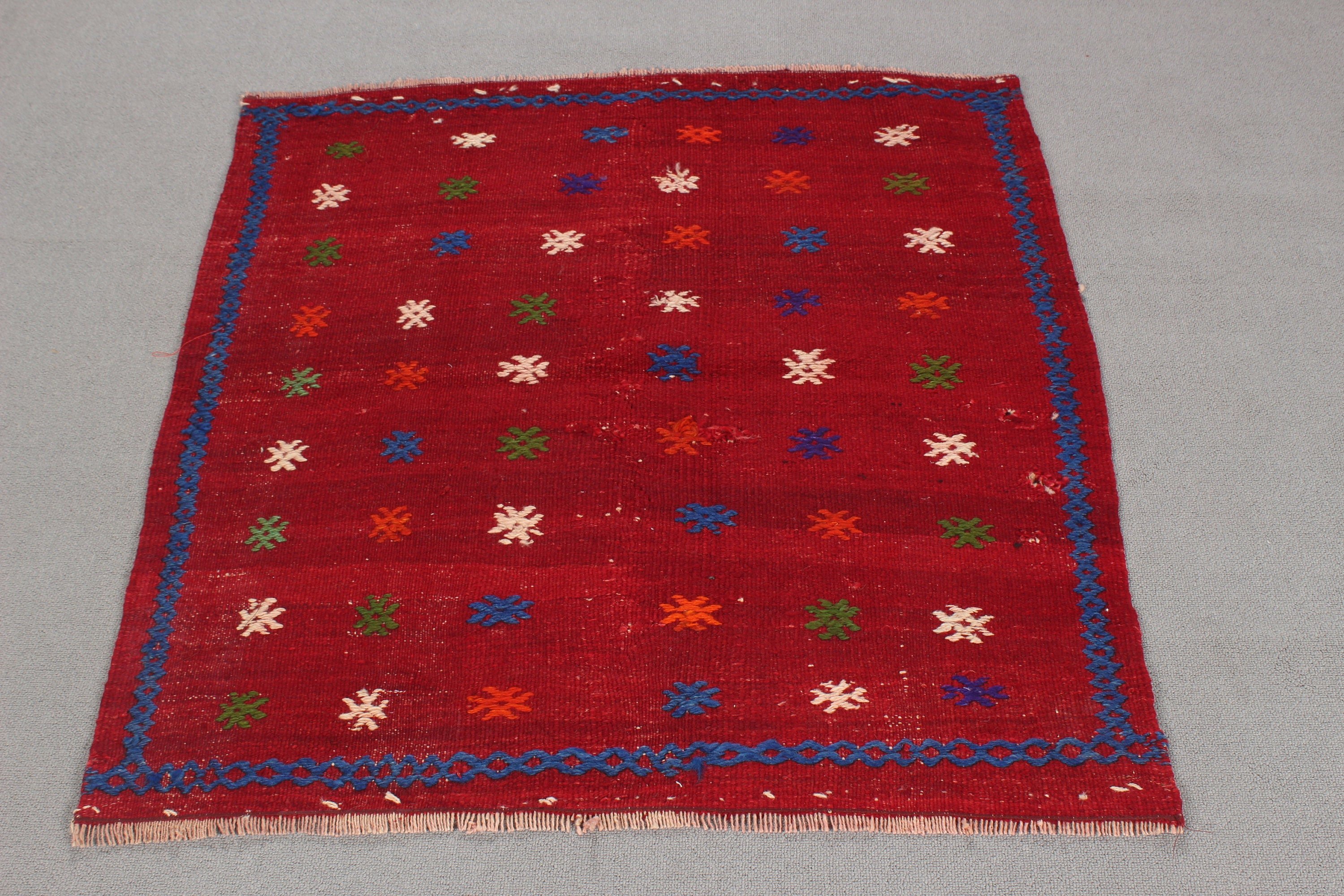 Türk Halısı, Antika Halılar, Kırmızı Yatak Odası Halıları, Vintage Halı, Mutfak Halıları, 3.1x3.3 ft Küçük Halı, Banyo Halısı, Kabile Halısı, Çocuk Halıları, Kilim