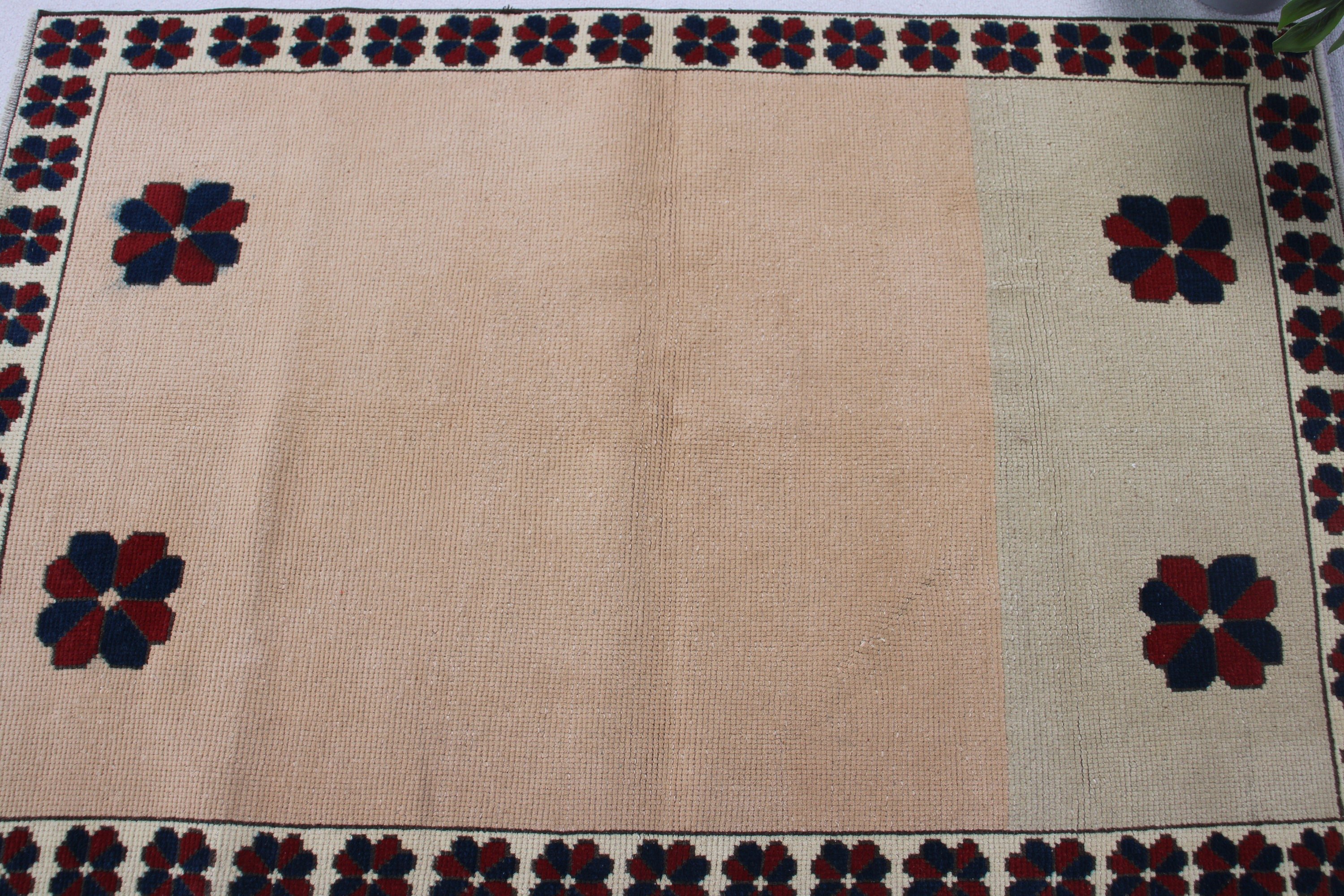 Kahverengi Ev Dekor Halısı, Vintage Halılar, Kapı Paspası Halıları, 3.1x4.5 ft Küçük Halı, Küçük Boho Halısı, Türkiye Halısı, Boho Halıları, Anadolu Halısı, Türk Halısı