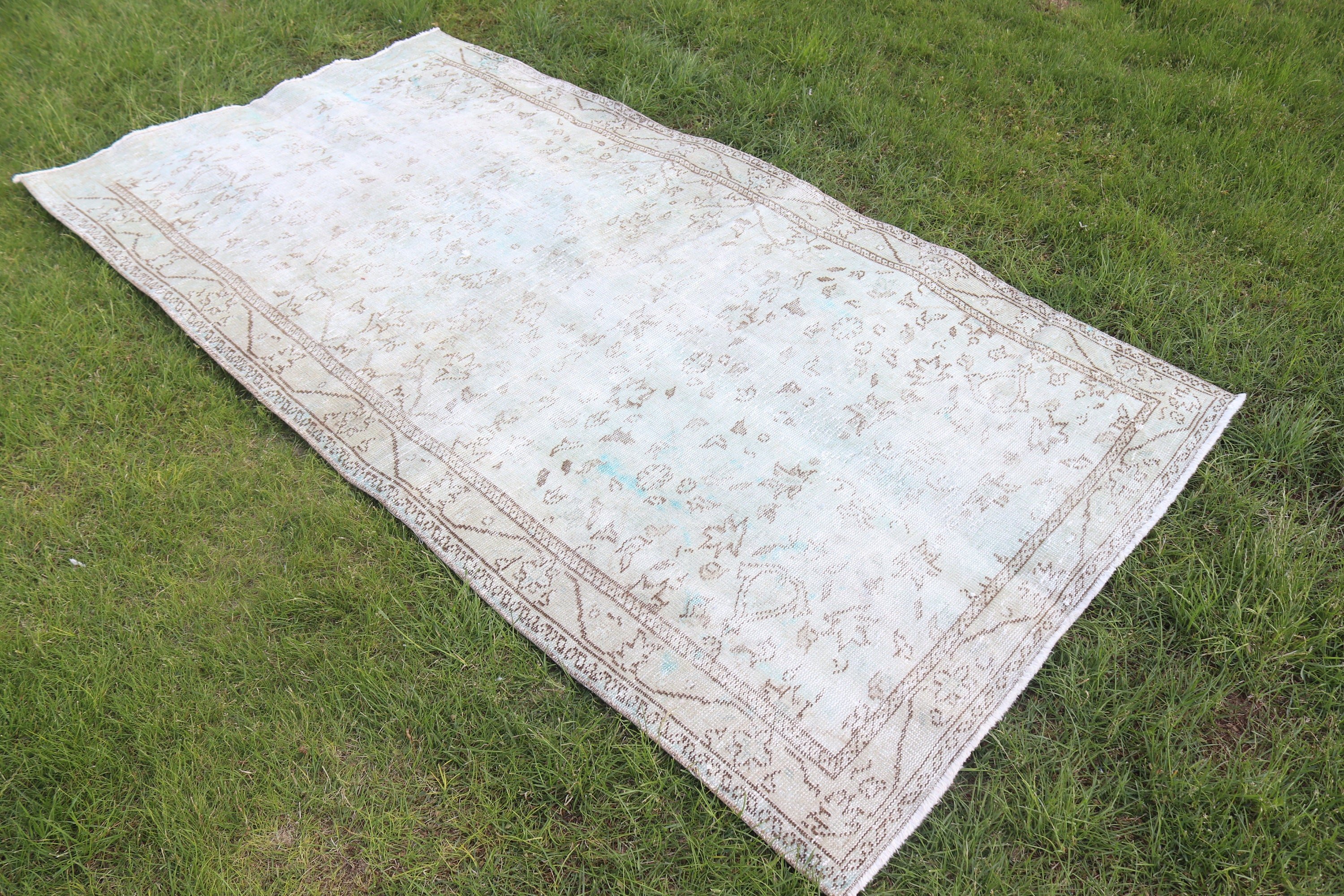 Yer Halıları, Vintage Halılar, 3,7x7 ft Alan Halısı, Türk Halısı, Aztek Halısı, Boho Bölgesi Halıları, Vintage Alan Halıları, Siyah Lüks Halı