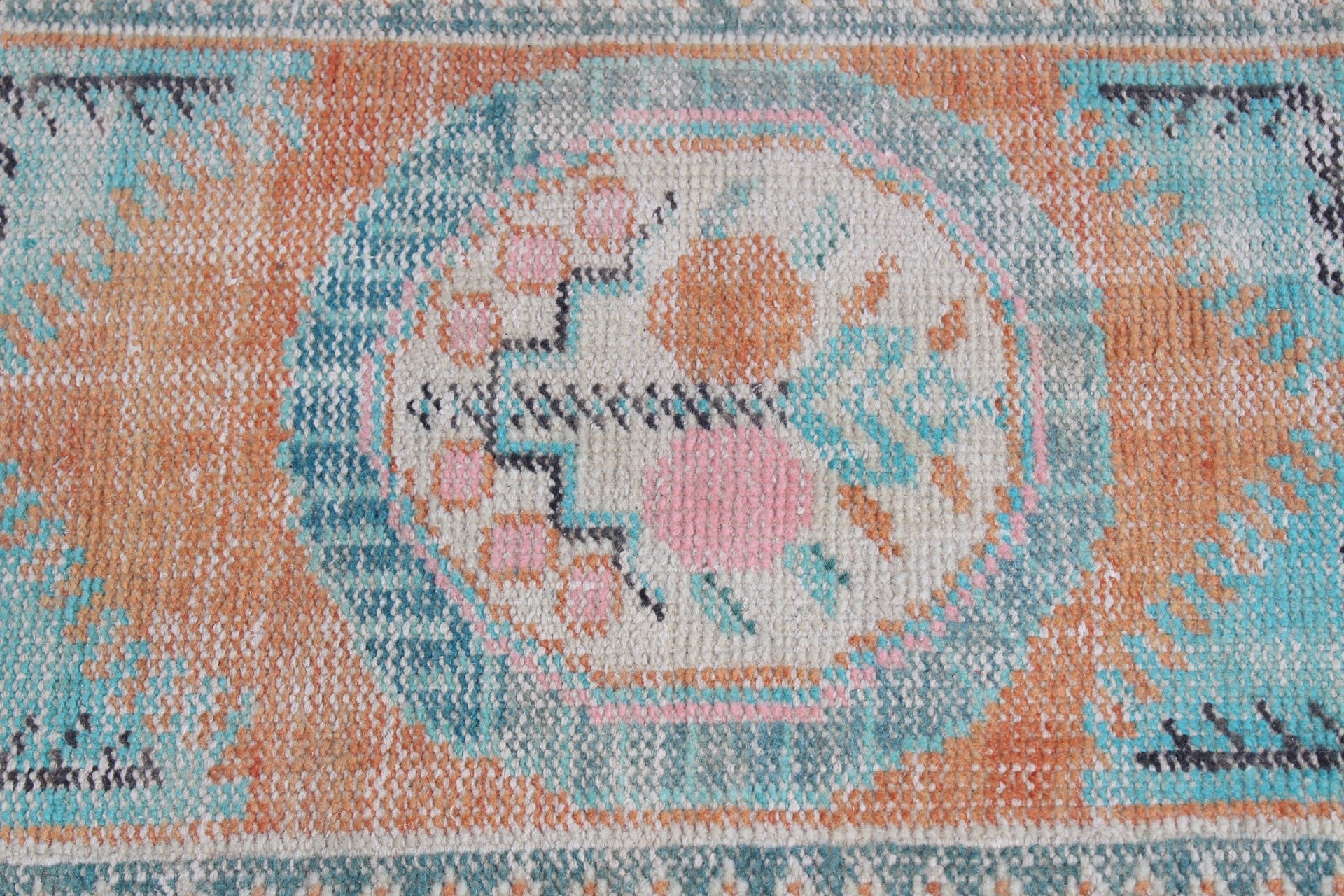 Moroccan Rug, Entry Rug, 1.8x3.7 ft Small Rug, Vintage Rugs, Orange Oriental Rugs, Antique Rug, Turkish Rugs, Car Mat Rug, Decorative Rug