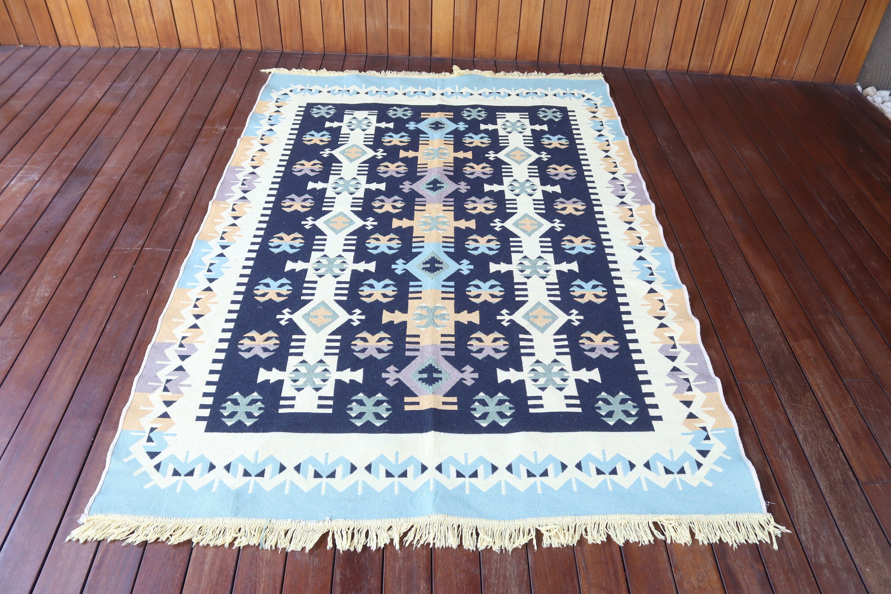 Nötr Halılar, Türk Halıları, Yemek Odası Halıları, 4,5x6,7 ft Alan Halısı, Vintage Halılar, Anadolu Halısı, Oushak Bölge Halısı, Siyah El Dokuma Halı