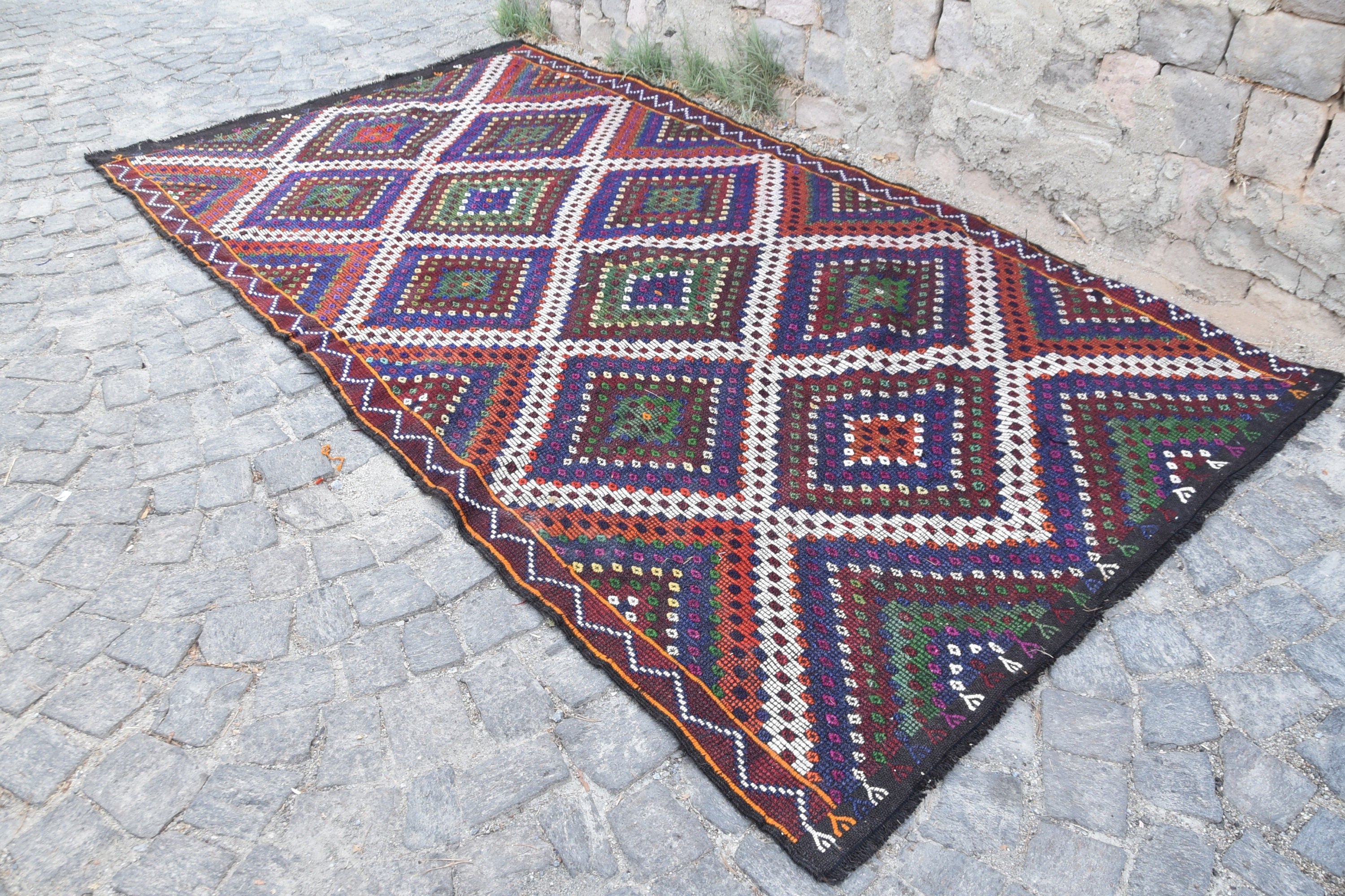 Türk Halısı, Kilim, Oturma Odası Halısı, Yer Halıları, Antika Halı, Yemek Odası Halıları, Salon Halıları, 5.3x10.4 ft Büyük Halı, Vintage Halılar