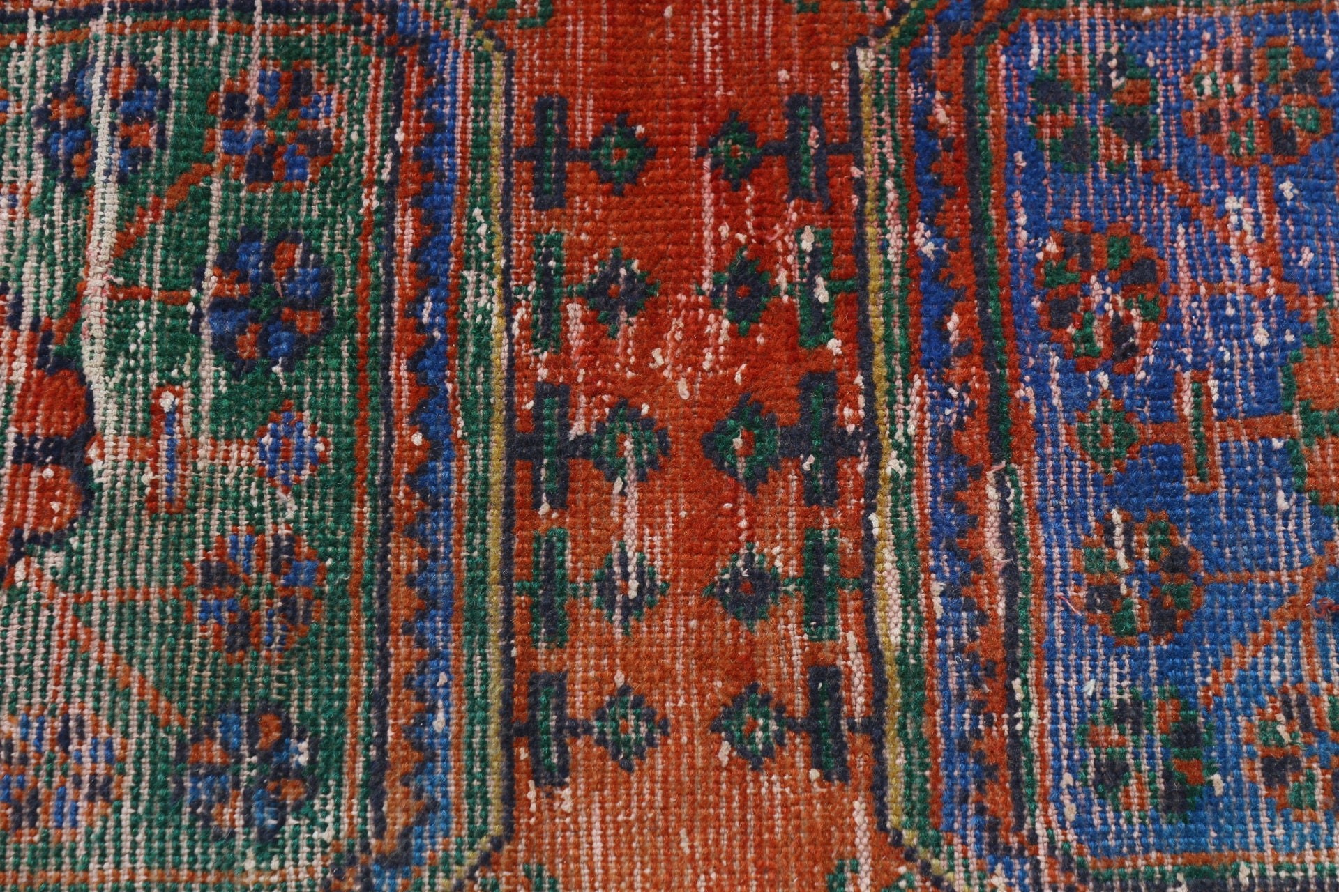 Oushak Rug, Red Cool Rugs, Turkish Rug, Vintage Rugs, Corridor Rug, Stair Rug, Rugs for Kitchen, Floor Rug, 2.8x11.7 ft Runner Rug, Art Rug