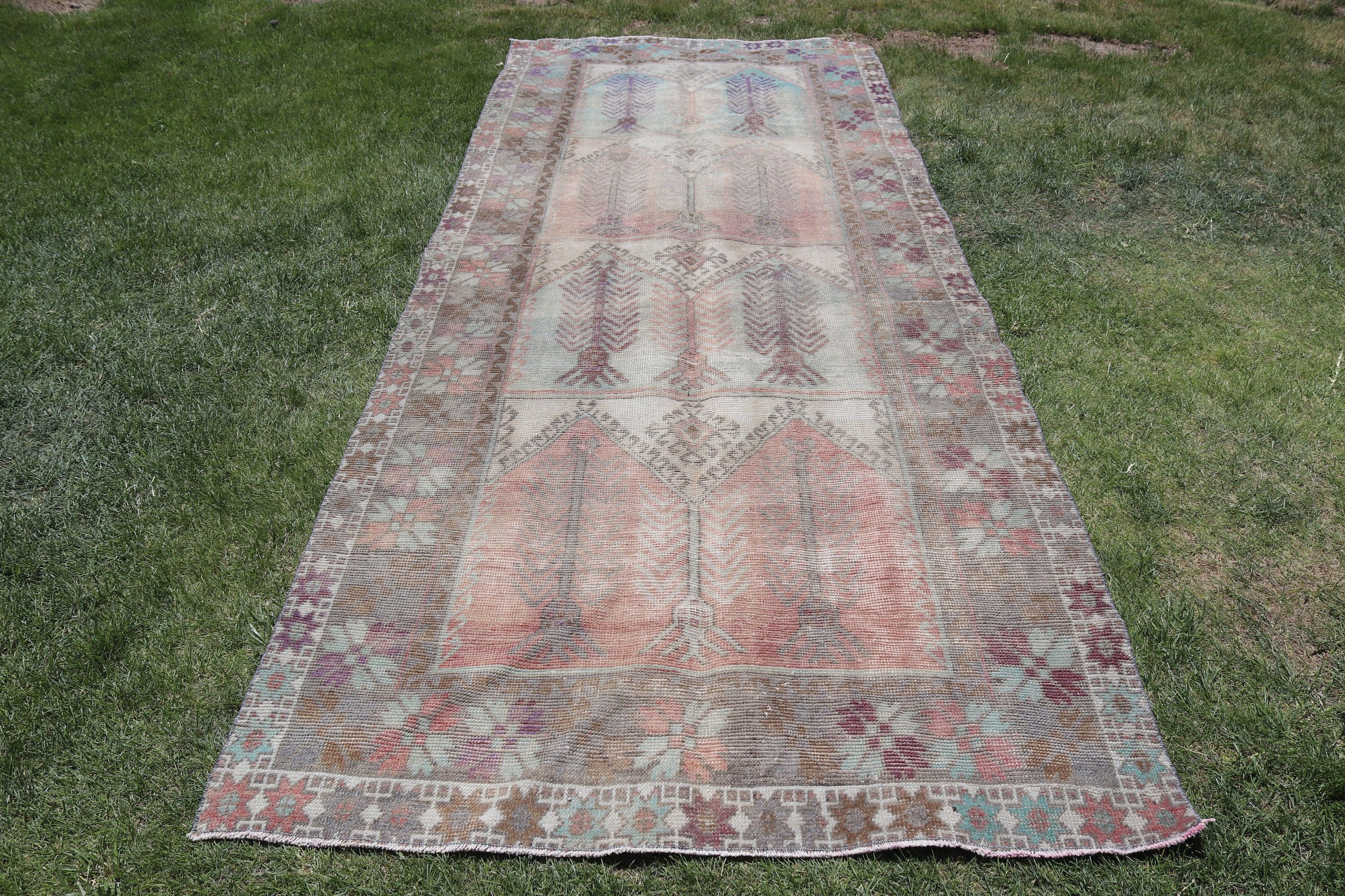 Salon Rugs, 4.6x11.4 ft Large Rugs, Turkish Rug, Large Vintage Rugs, Green Antique Rugs, Floor Rug, Moroccan Rugs, Vintage Rug, Antique Rug