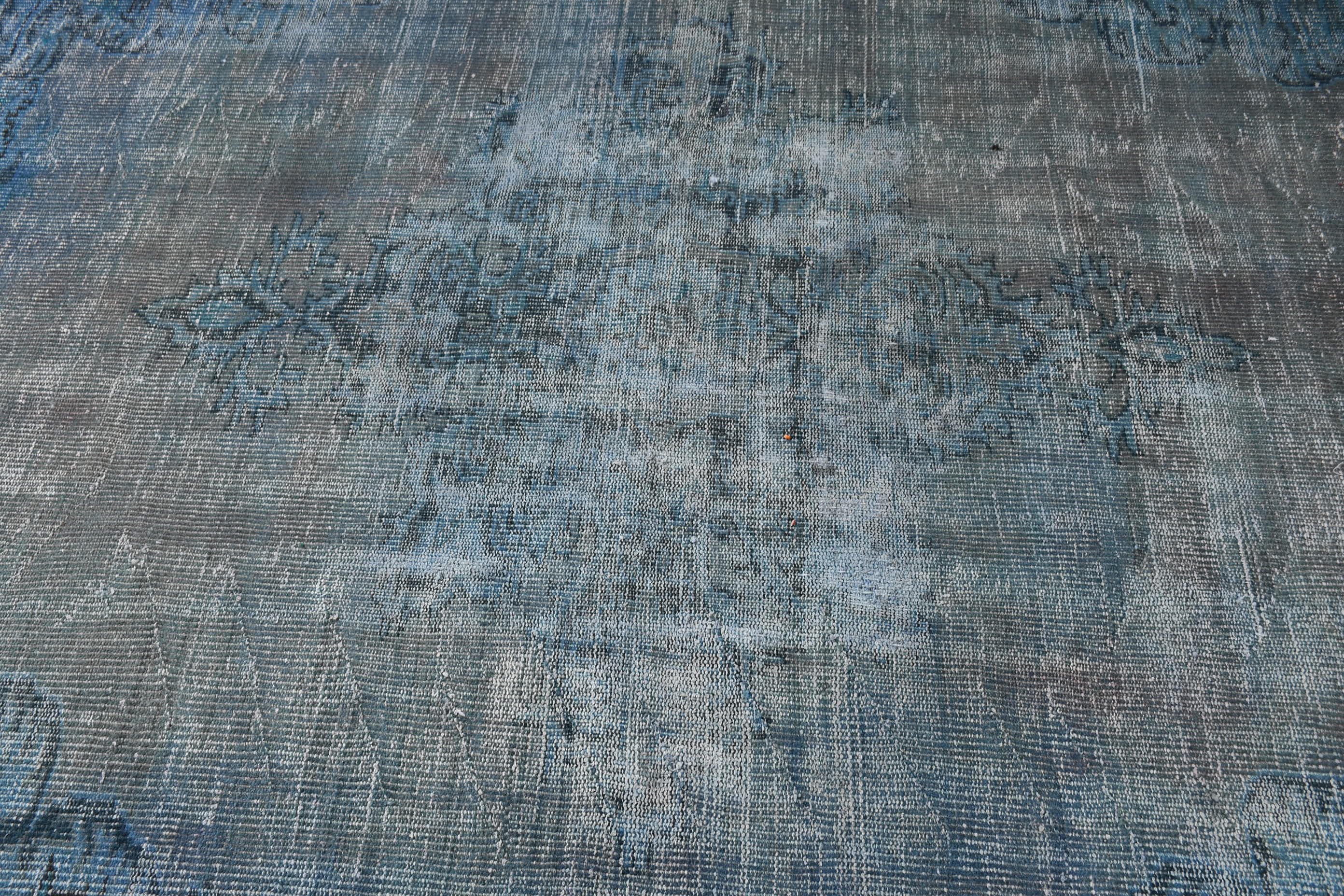 5.2x8.5 ft Large Rug, Turkish Rug, Antique Rug, Nomadic Rug, Blue Cool Rug, Vintage Rug, Dining Room Rugs, Wool Rug, Living Room Rugs