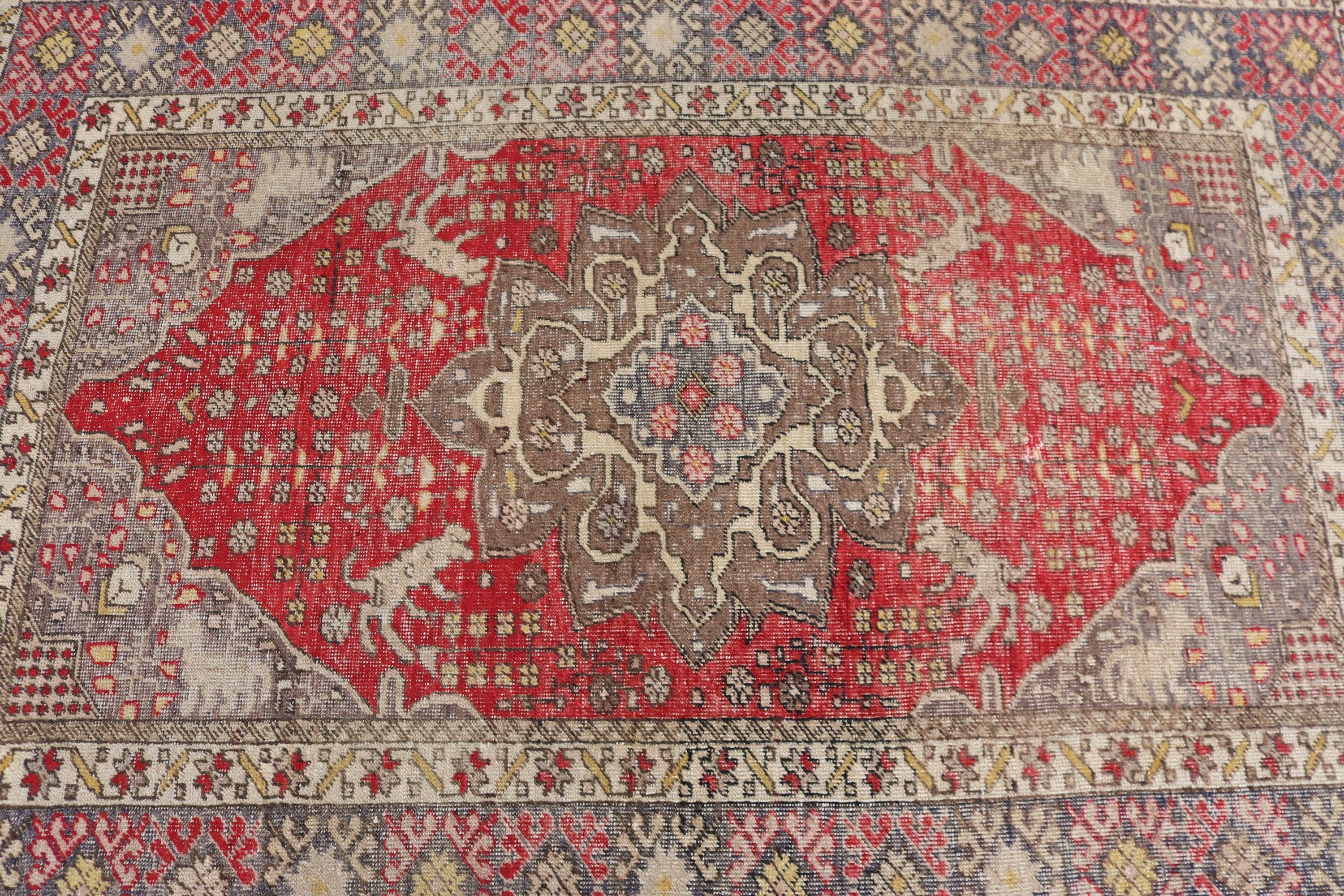 Zemin Halıları, Kırmızı Soğuk Halılar, Mutfak Halıları, Boho Alan Halıları, Nötr Halı, Türk Halısı, Vintage Halı, 4,2x5,8 ft Alan Halısı, Dış Mekan Halısı