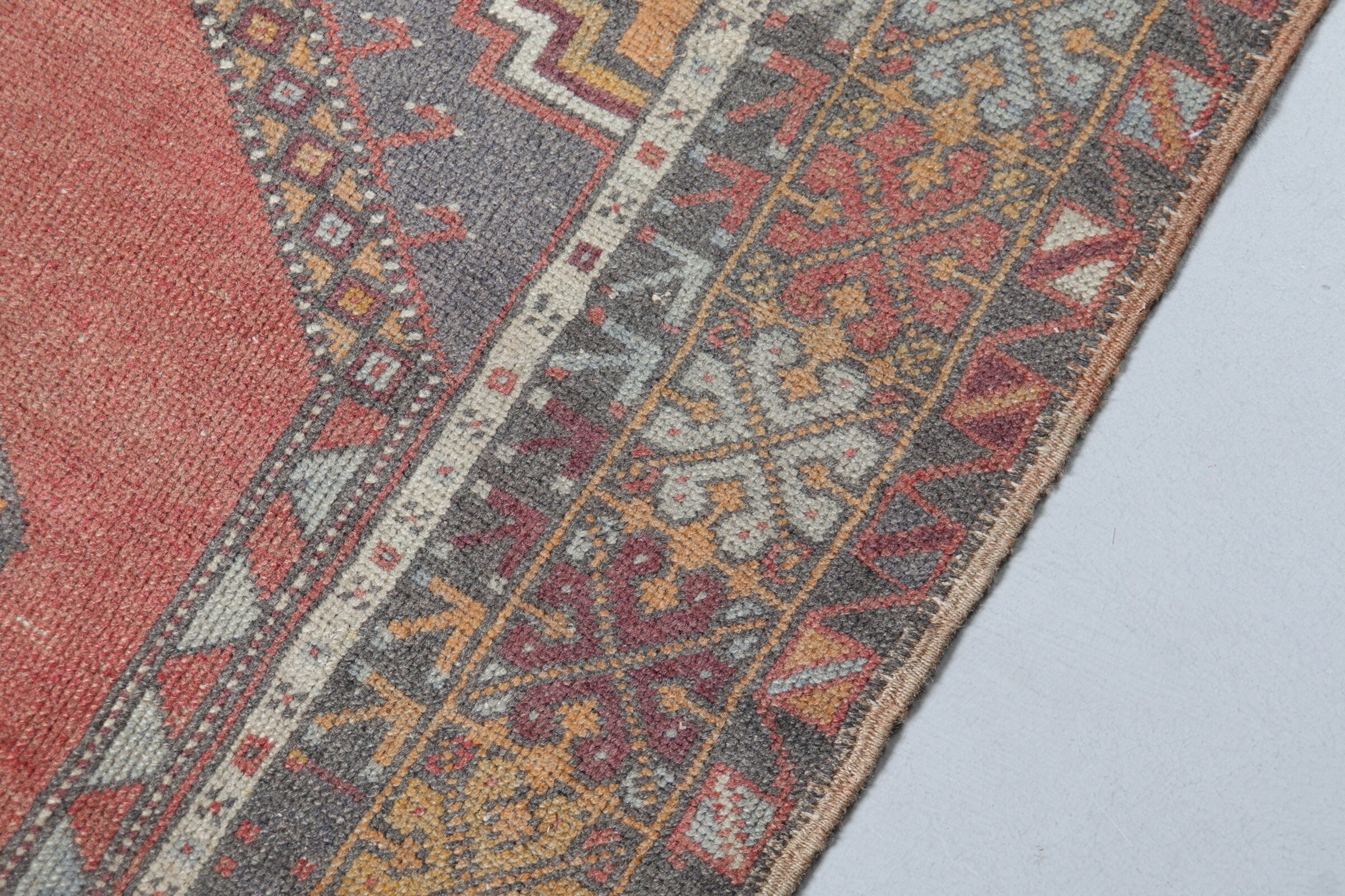 Red Oushak Rug, Oushak Rug, Kitchen Rugs, Vintage Rug, Rugs for Nursery, Turkish Rug, Moroccan Rugs, Entry Rug, 3.7x6.2 ft Accent Rugs