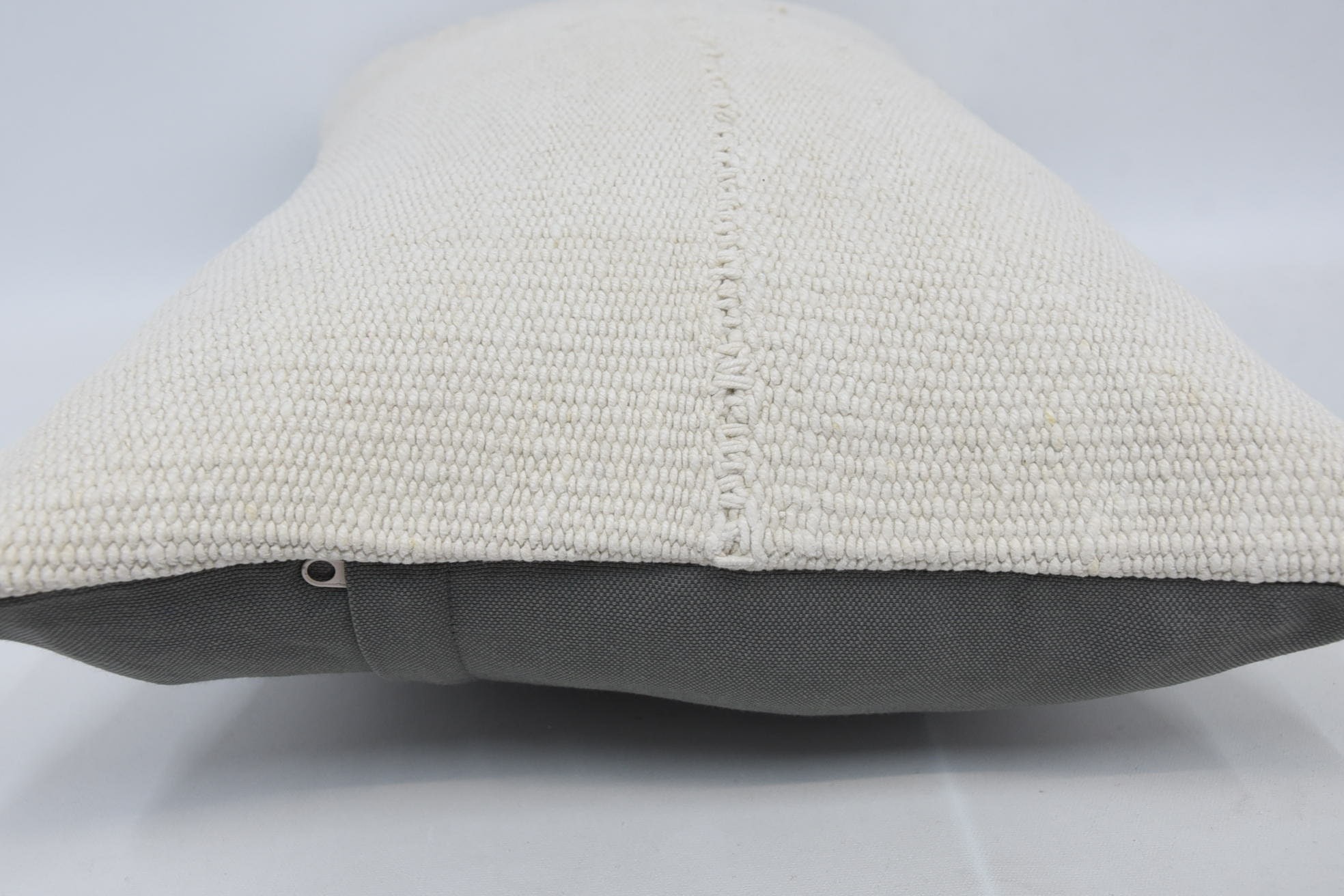 Kilim Cushion Sham, Vintage Pillow, 16"x24" White Pillow Case, Square Throw Pillow Case, Kilim Pillow, Neutral Throw Cushion Case