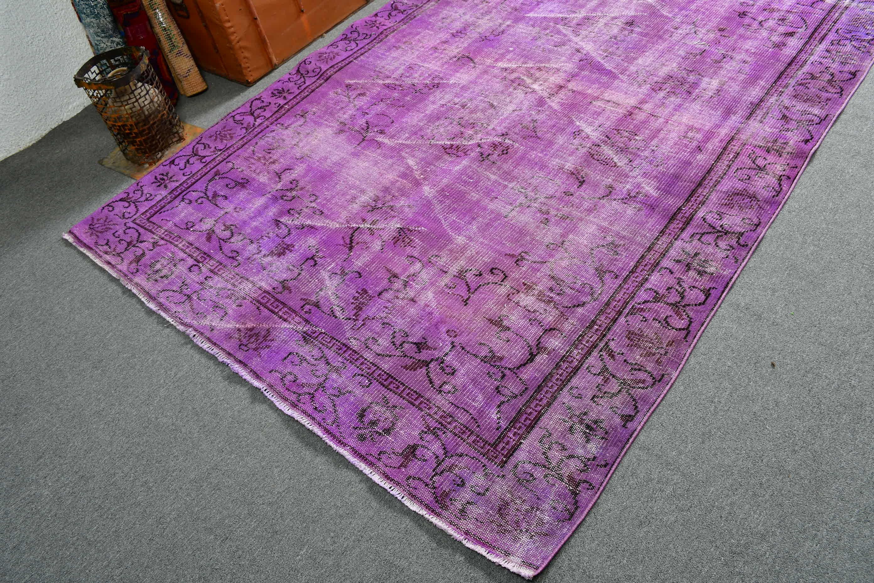 Living Room Rug, Turkey Rug, Wool Rug, Pale Rug, Vintage Rug, 5.7x8.7 ft Large Rug, Bedroom Rug, Turkish Rug, Oushak Rug, Rugs for Bedroom