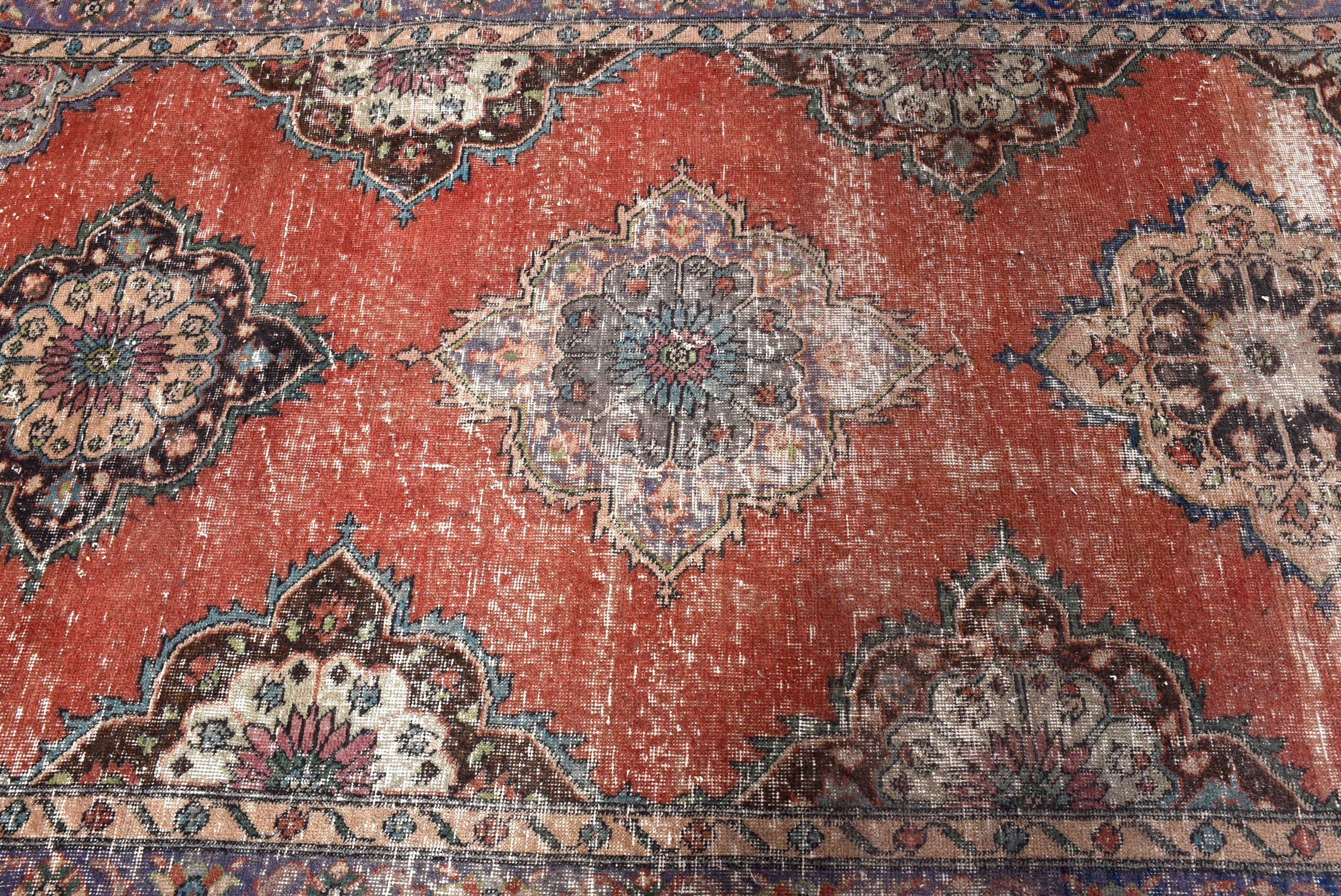 Koridor Halıları, Türk Halısı, Vintage Halılar, Kırmızı Lüks Halı, Yün Halılar, Tribal Halılar, 4.8x12.5 ft Runner Halı, Koridor Halıları, Düz Dokuma Halılar