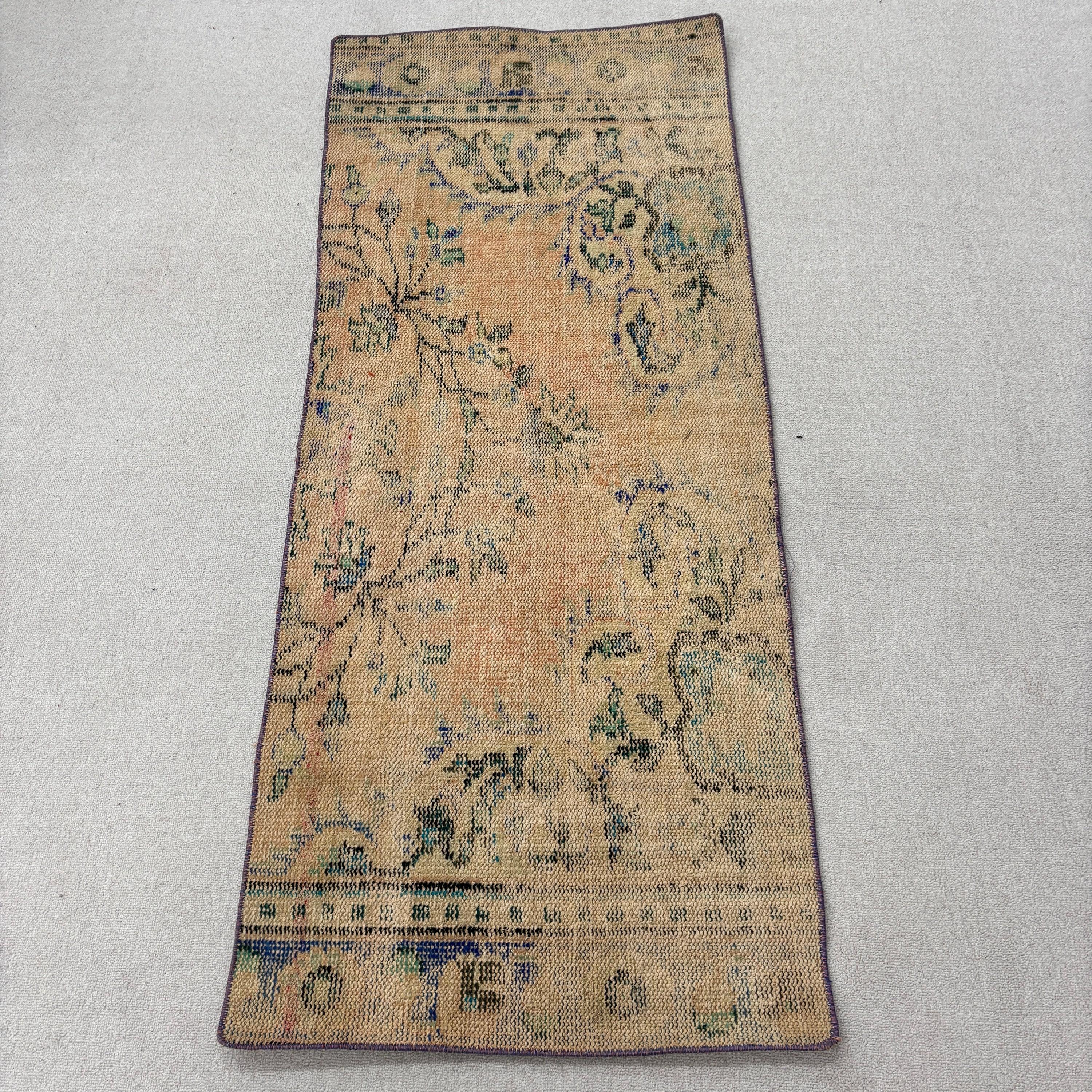 2.2x5.6 ft Runner Halıları, Türk Halısı, Koridor Halısı, Sarı Antika Halılar, Mutfak Halısı, Dış Mekan Halısı, Yatak Odası Halıları, Vintage Halı