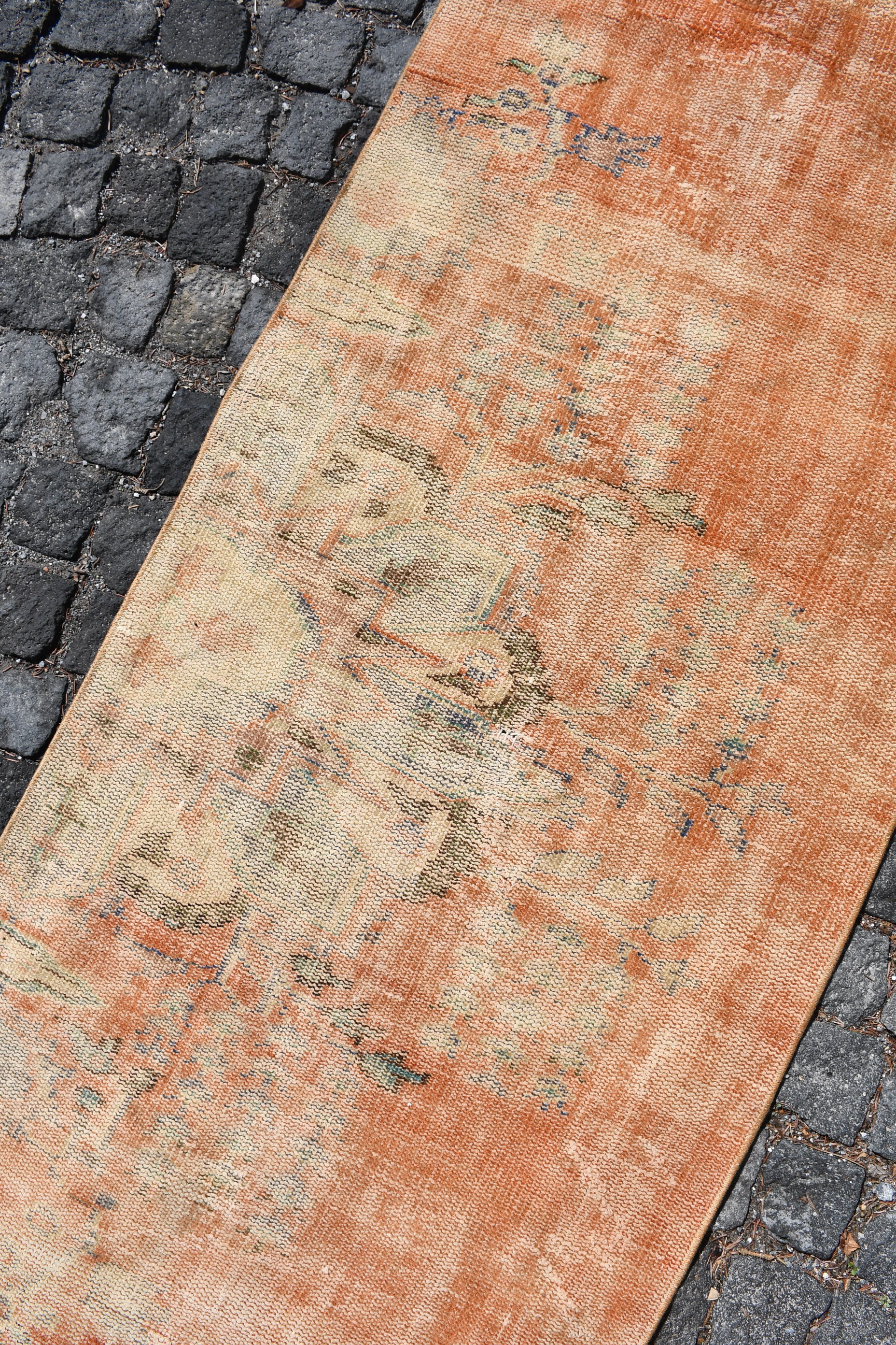 Oushak Runner Rug Rugs, 2.7x10.3 ft Runner Rug, Kitchen Rug, Vintage Rug, Turkish Rug, Oushak Rugs, Red Oushak Rug, Art Rug, Rugs for Stair