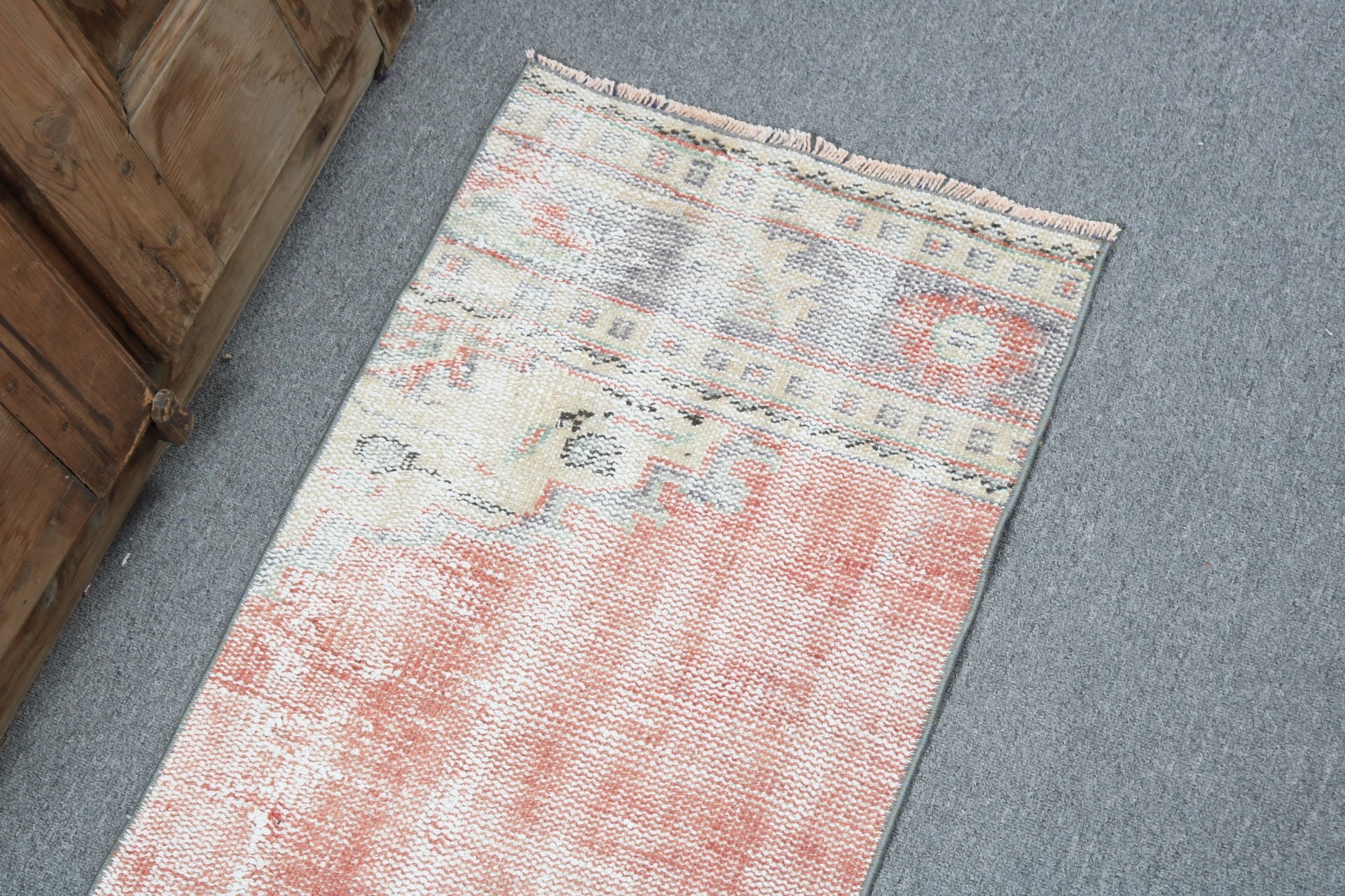 Door Mat Rugs, Vintage Rugs, Modern Rugs, Bedroom Rug, Orange  1.6x2.7 ft Small Rug, Turkish Rugs, Floor Rug, Kitchen Rugs