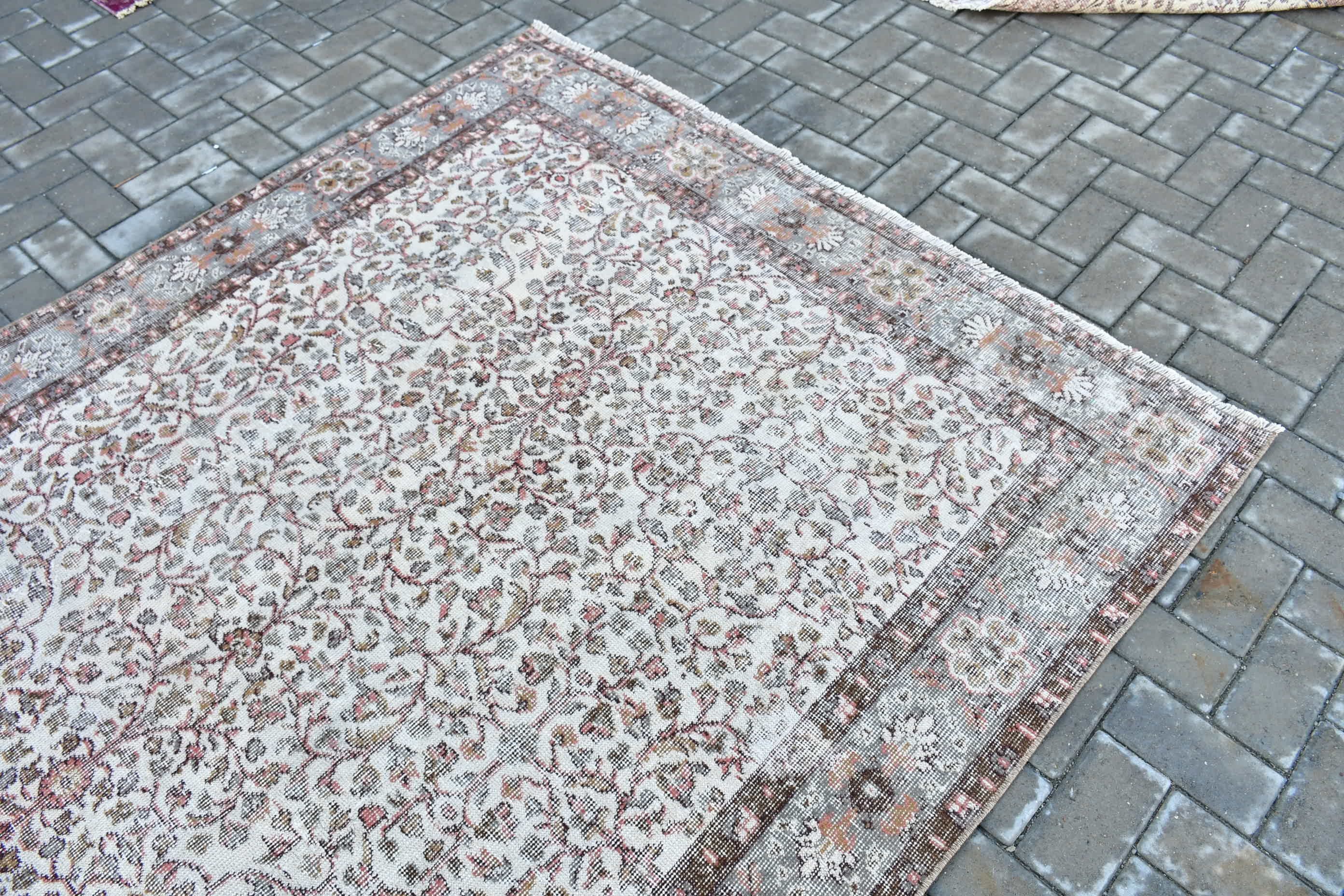 Living Room Rug, 5.4x9.1 ft Large Rugs, Vintage Rugs, Turkish Rugs, Salon Rug, Pale Rug, Bedroom Rugs, Beige Kitchen Rug