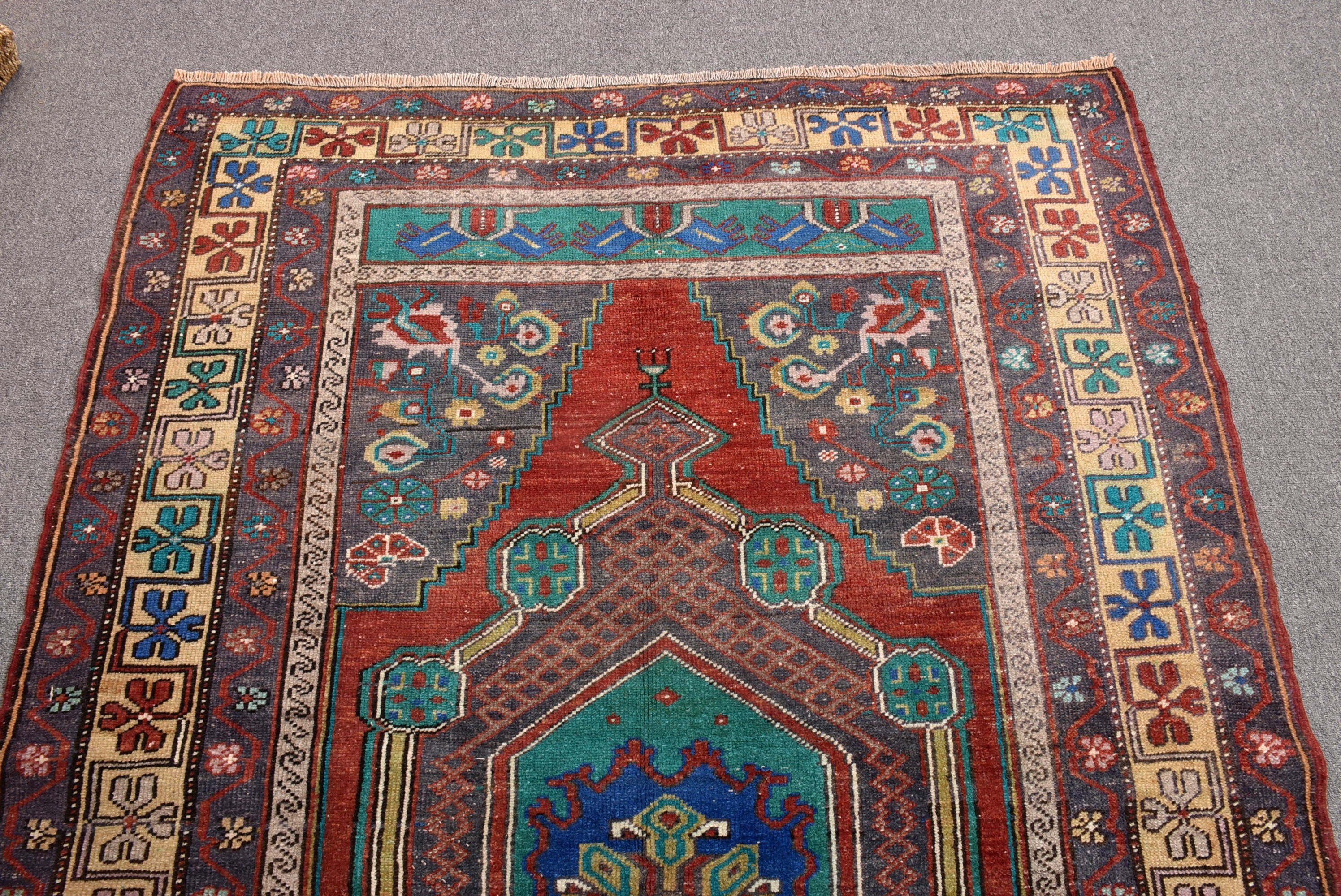 4.6x6.8 ft Alan Halısı, Vintage Halılar, Yemek Odası Halıları, Lüks Halı, Zemin Halıları, Türk Halısı, Çocuk Halısı, Mor Soğuk Halı, Ev Dekorasyonu Halısı