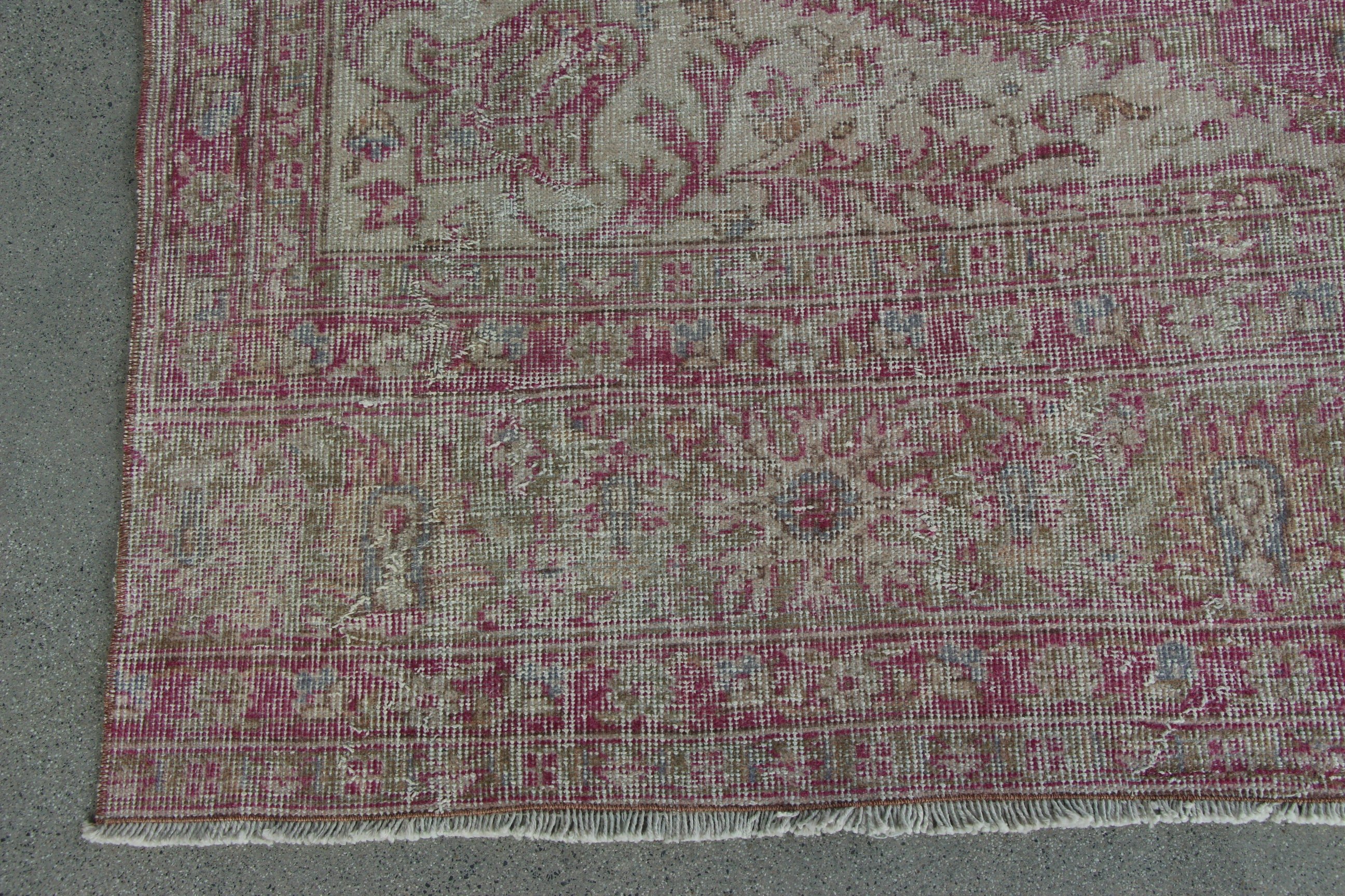 Anatolian Rug, Saloon Rug, Flatweave Rug, Vintage Rugs, Salon Rugs, 6.8x11.3 ft Oversize Rug, Beige Bedroom Rug, Turkish Rugs