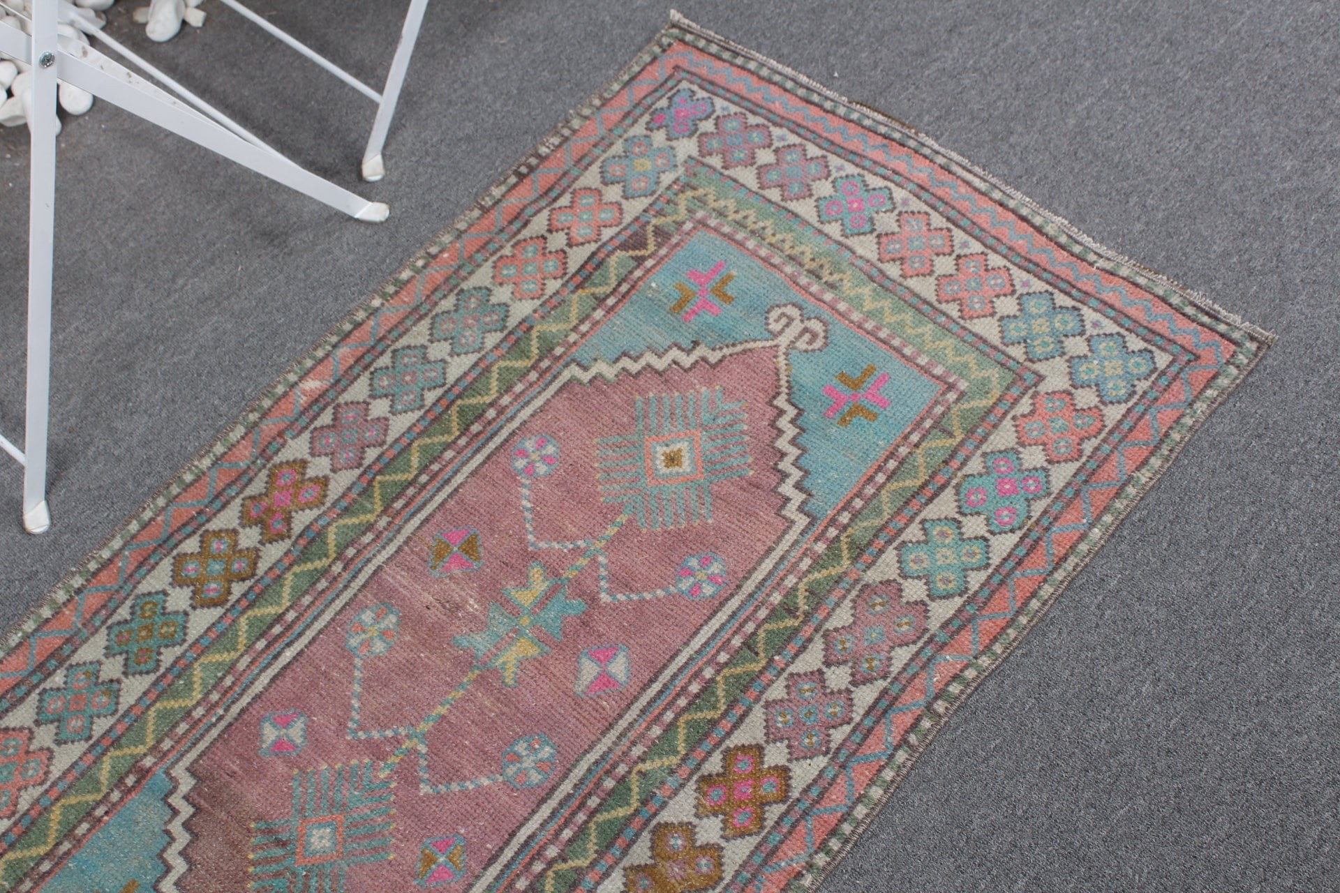 Vintage Halı, Antika Halılar, Yer Halısı, Yatak Odası Halıları, Mor Yün Halı, Araba Paspas Halıları, Mutfak Halıları, 2.2x4.2 ft Küçük Halı, Türk Halısı