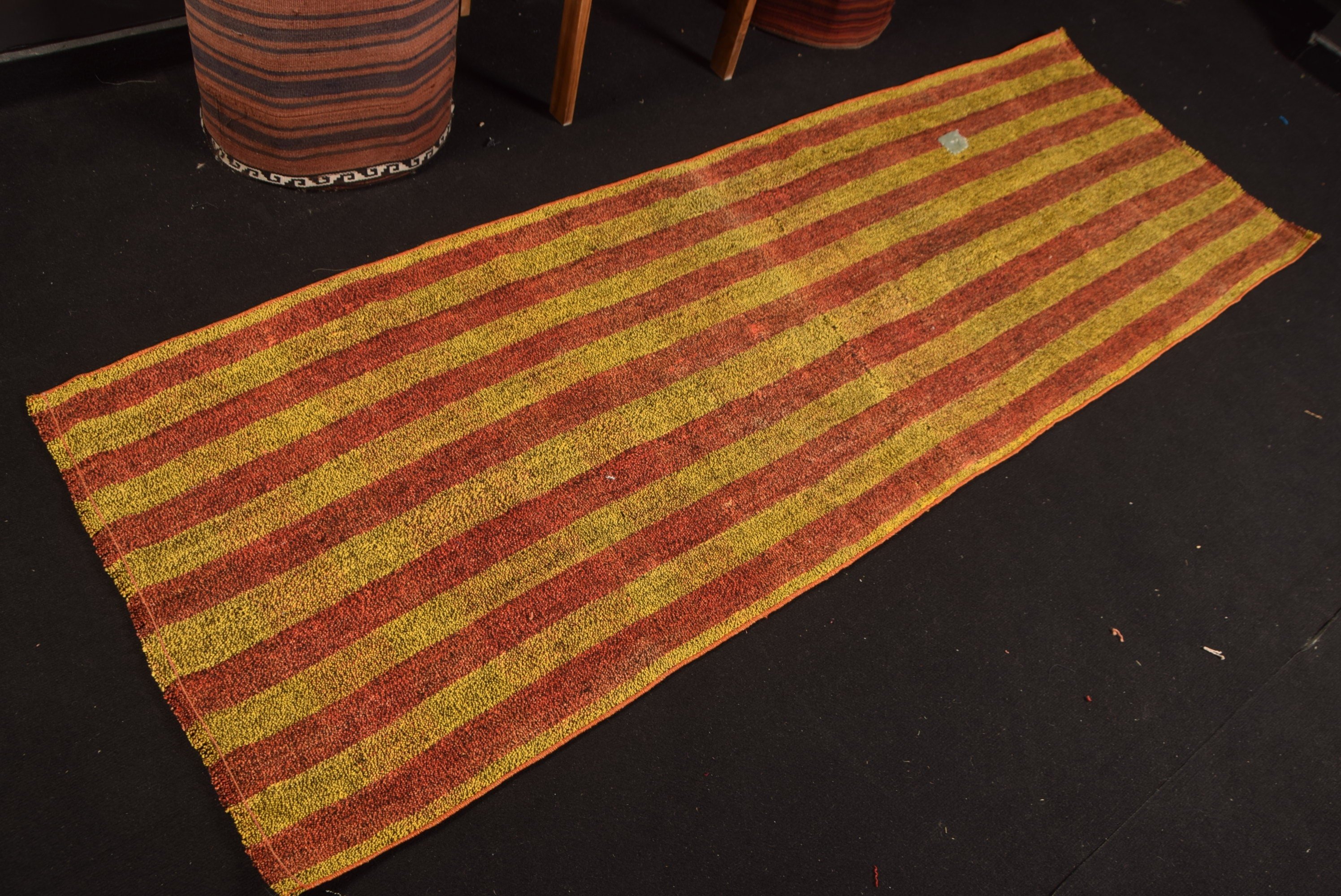 Kitchen Rug, 2.7x7.5 ft Runner Rug, Art Rug, Bedroom Rugs, Yellow Cool Rugs, Vintage Rug, Kilim, Hallway Rug, Turkish Rugs