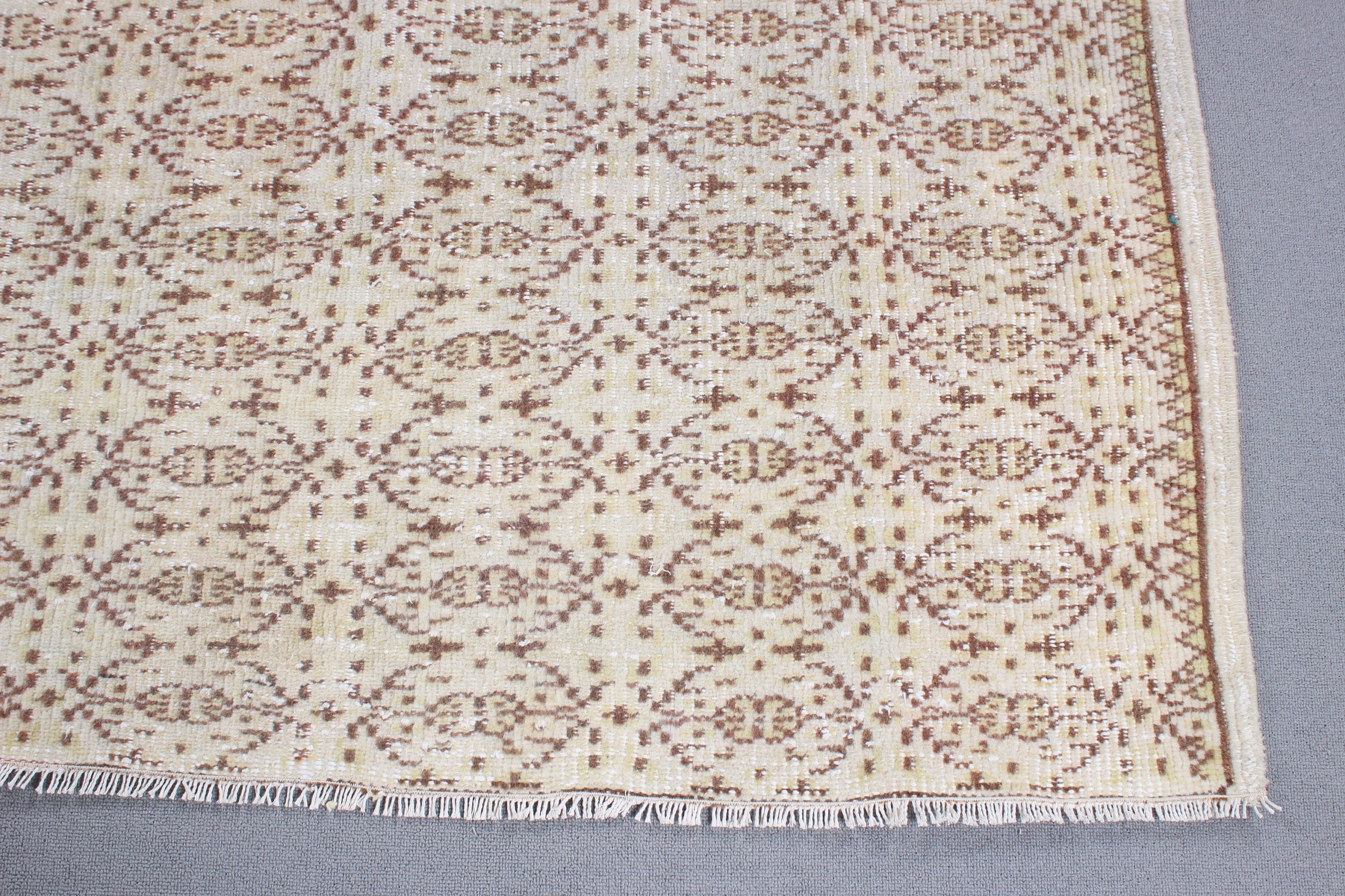 Vintage Rugs, Nursery Rug, Statement Rug, 4.8x7.2 ft Area Rugs, Flatweave Rugs, Turkish Rugs, Beige Handwoven Rugs, Floor Rug, Indoor Rugs