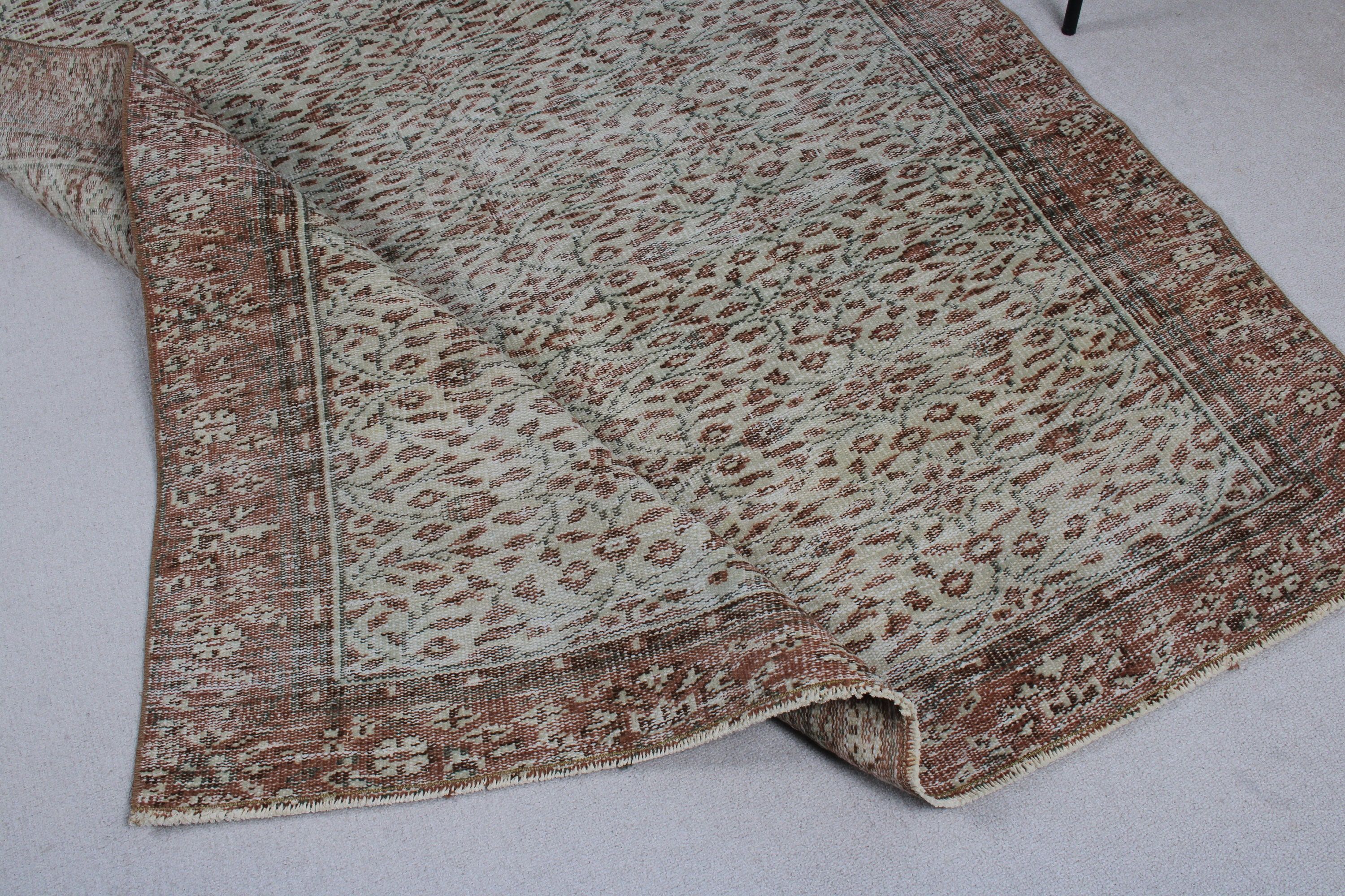 Salon Rugs, Beige Wool Rug, Home Decor Rugs, Large Boho Rug, Turkey Rug, Turkish Rug, Neutral Rug, 5.2x8.8 ft Large Rug, Vintage Rug