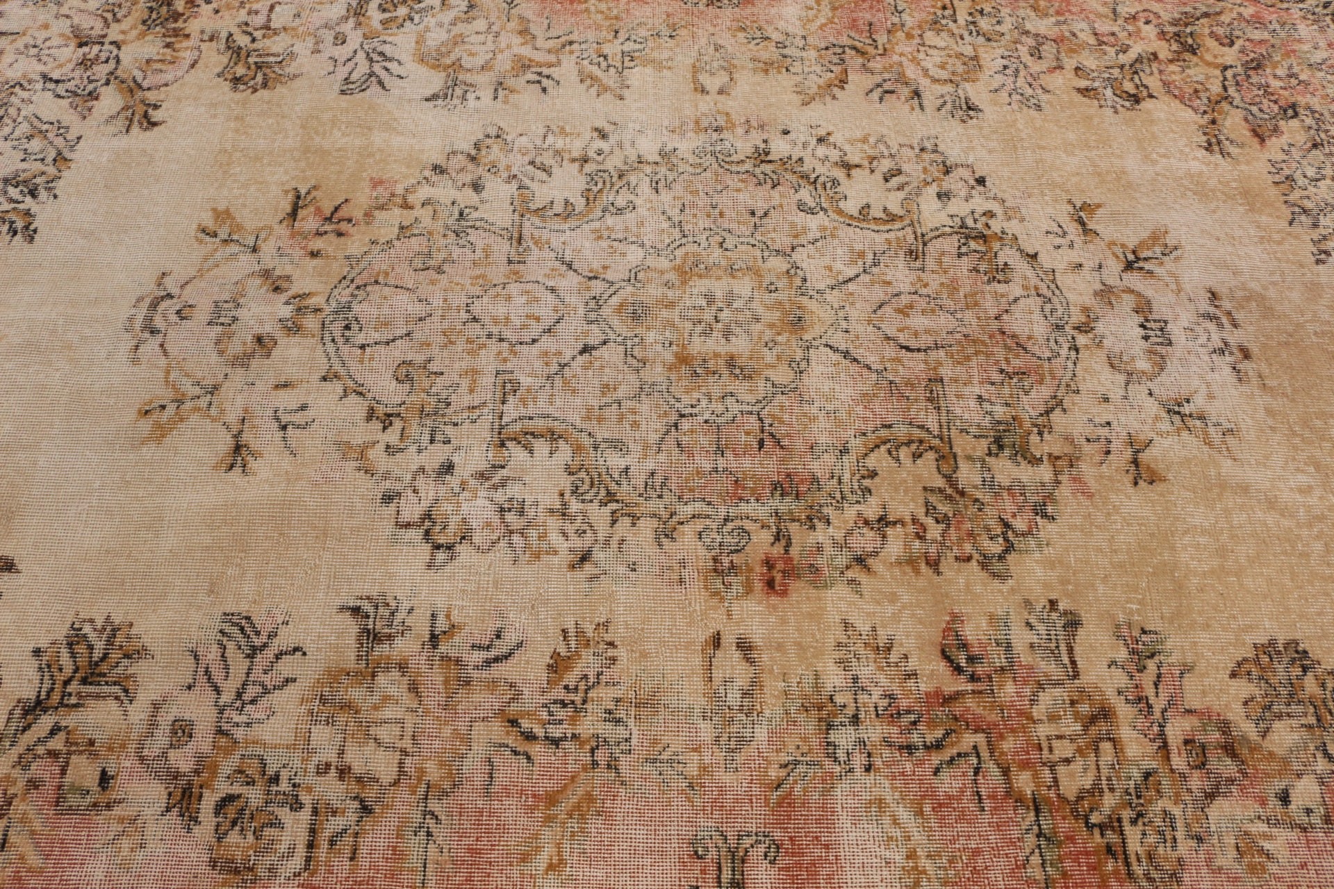 Beige Antique Rug, Aztec Rug, 6.4x9.8 ft Large Rugs, Bedroom Rugs, Home Decor Rug, Vintage Rugs, Antique Rug, Turkish Rug, Dining Room Rugs