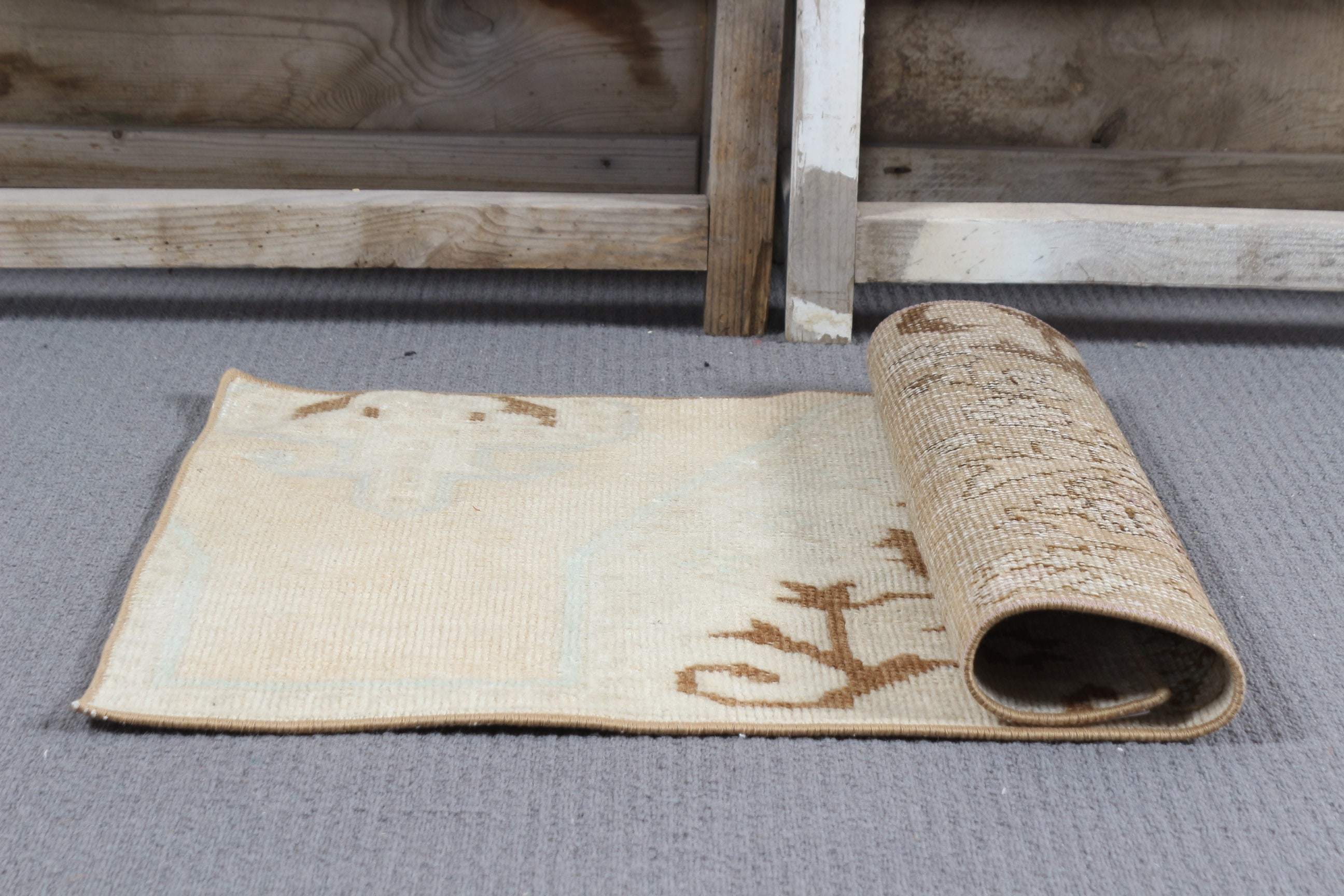 Car Mat Rug, Dorm Rug, Anatolian Rugs, Brown Home Decor Rug, Vintage Rug, Entry Rug, Turkish Rugs, 1.6x2.7 ft Small Rug