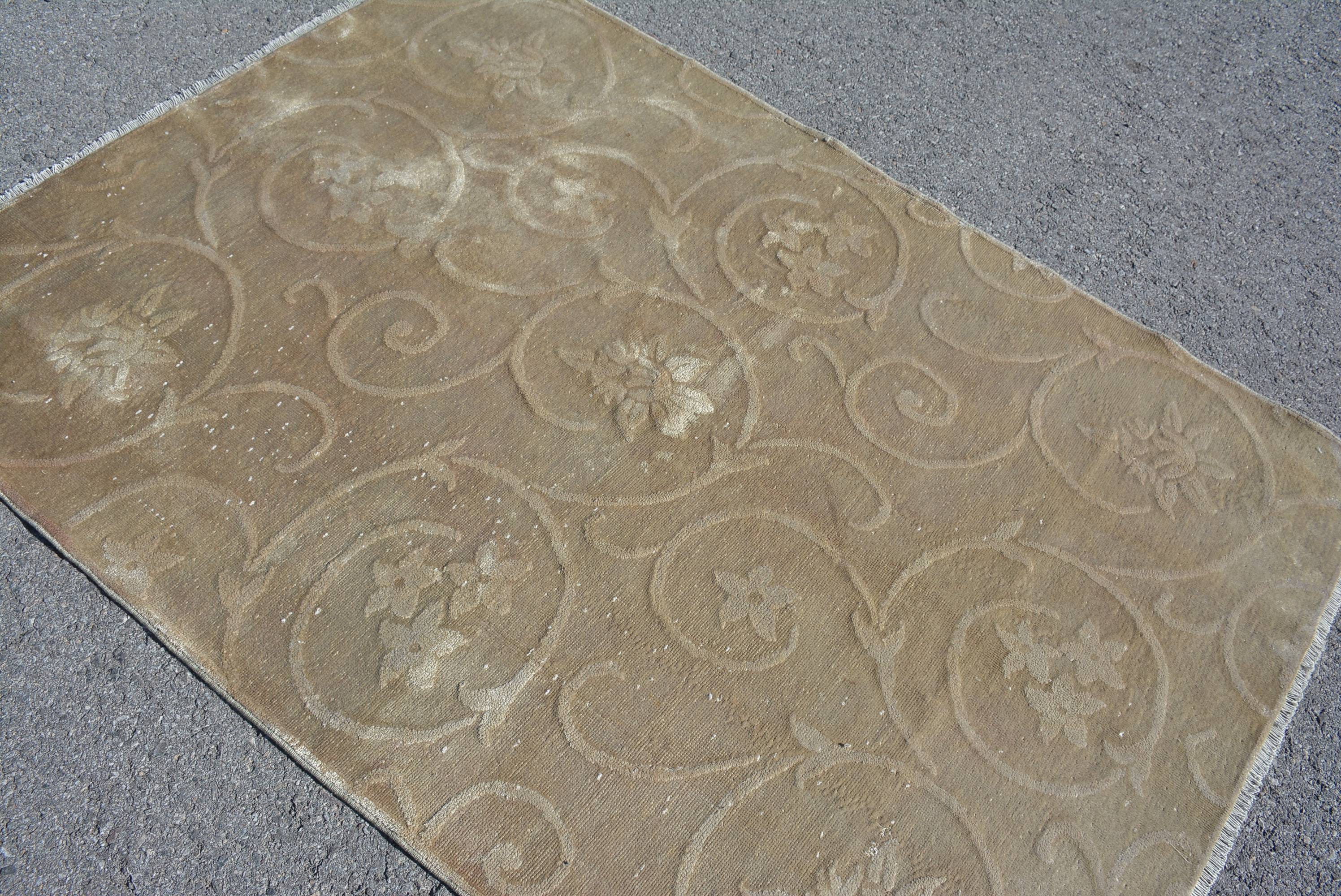 Moroccan Rugs, Vintage Rug, Indoor Rugs, Kitchen Rug, Turkish Rugs, Rugs for Area, 4.3x6.1 ft Area Rugs, Vintage Area Rug Rugs, Bedroom Rug