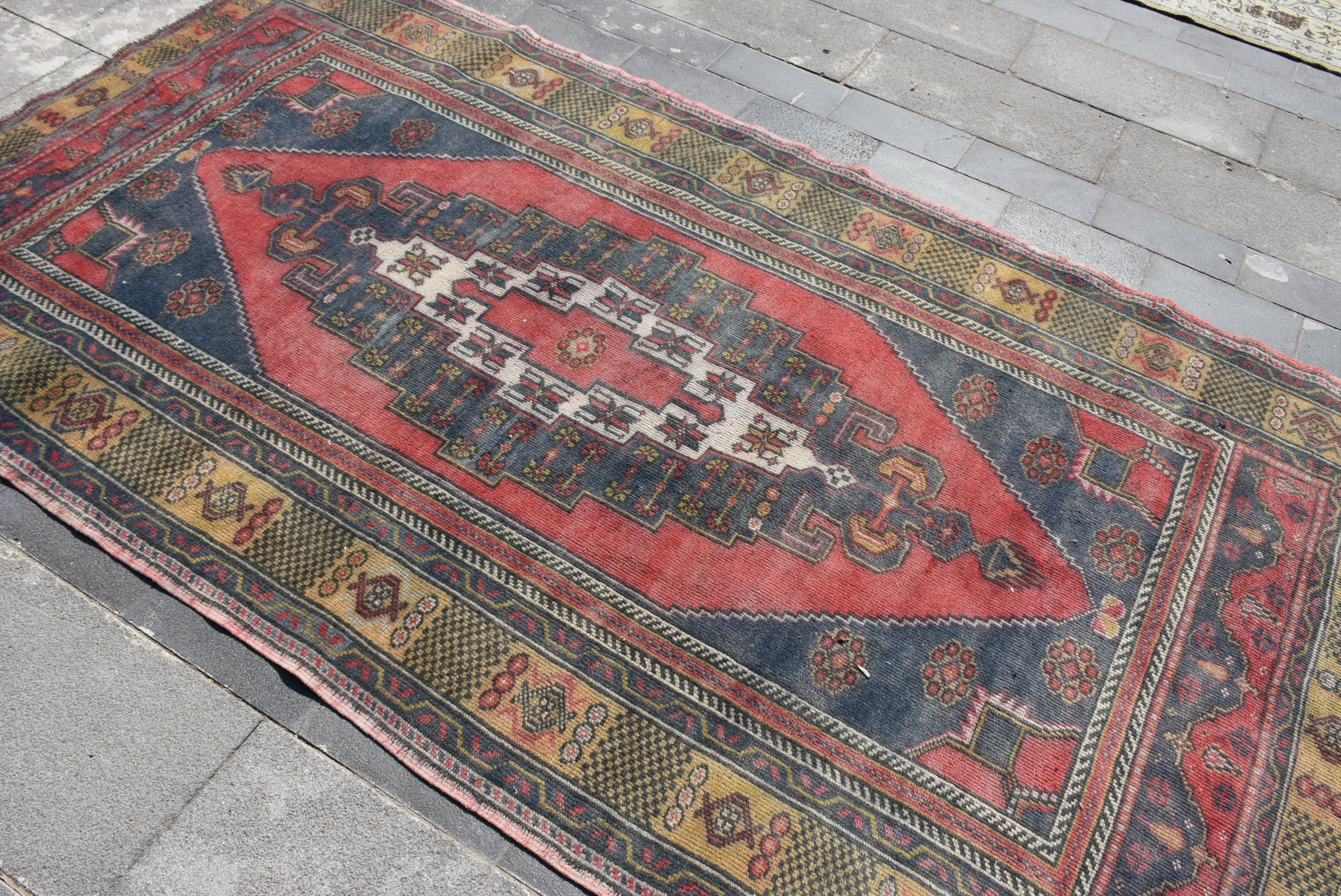 Dining Room Rug, 4.8x8.4 ft Large Rugs, Turkish Rug, Rugs for Salon, Salon Rugs, Vintage Rug, Red Oriental Rug, Kitchen Rug, Bedroom Rugs