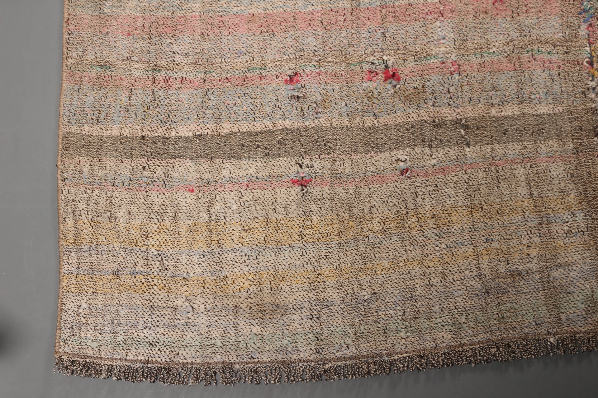 Kilim, Türk Halısı, 4,5x8,1 ft Alan Halısı, Çocuk Odası Halıları, Vintage Halı, Yatak Odası Halısı, Türkiye Halısı, İç Mekan Halıları, Bej Soğuk Halı