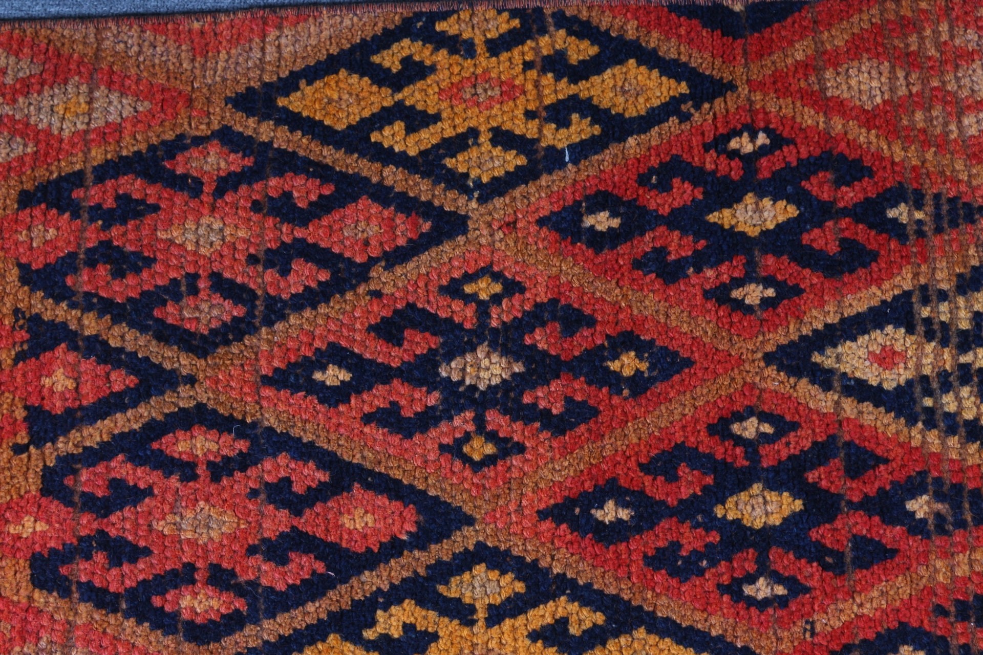 Vintage Rug, Oriental Rugs, Turkish Rug, Home Decor Rug, Red Floor Rug, 1.5x9 ft Runner Rugs, Rugs for Kitchen, Kitchen Rug, Corridor Rugs