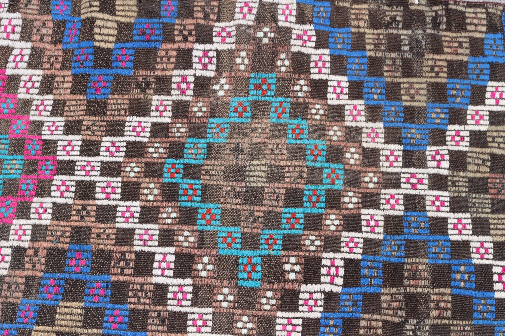 Kahverengi Ev Dekor Halıları, Türk Halıları, Merdiven Halıları, Yatak Odası Halıları, 2.3x7.6 ft Runner Halısı, Kilim, Antika Halı, Koridor Halısı, Vintage Halı