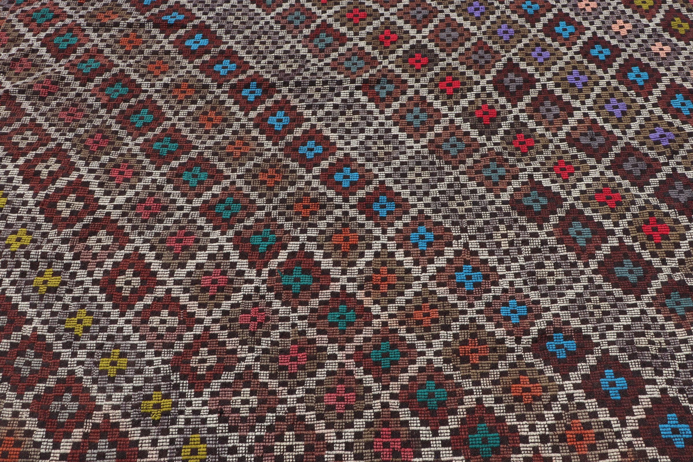 Vintage Halı, Türk Halıları, Oturma Odası Halıları, Anadolu Halısı, Bej Oushak Halısı, 6.5x9 ft Büyük Halı, Kilim, Yatak Odası Halısı, Salon Halısı, Retro Halılar