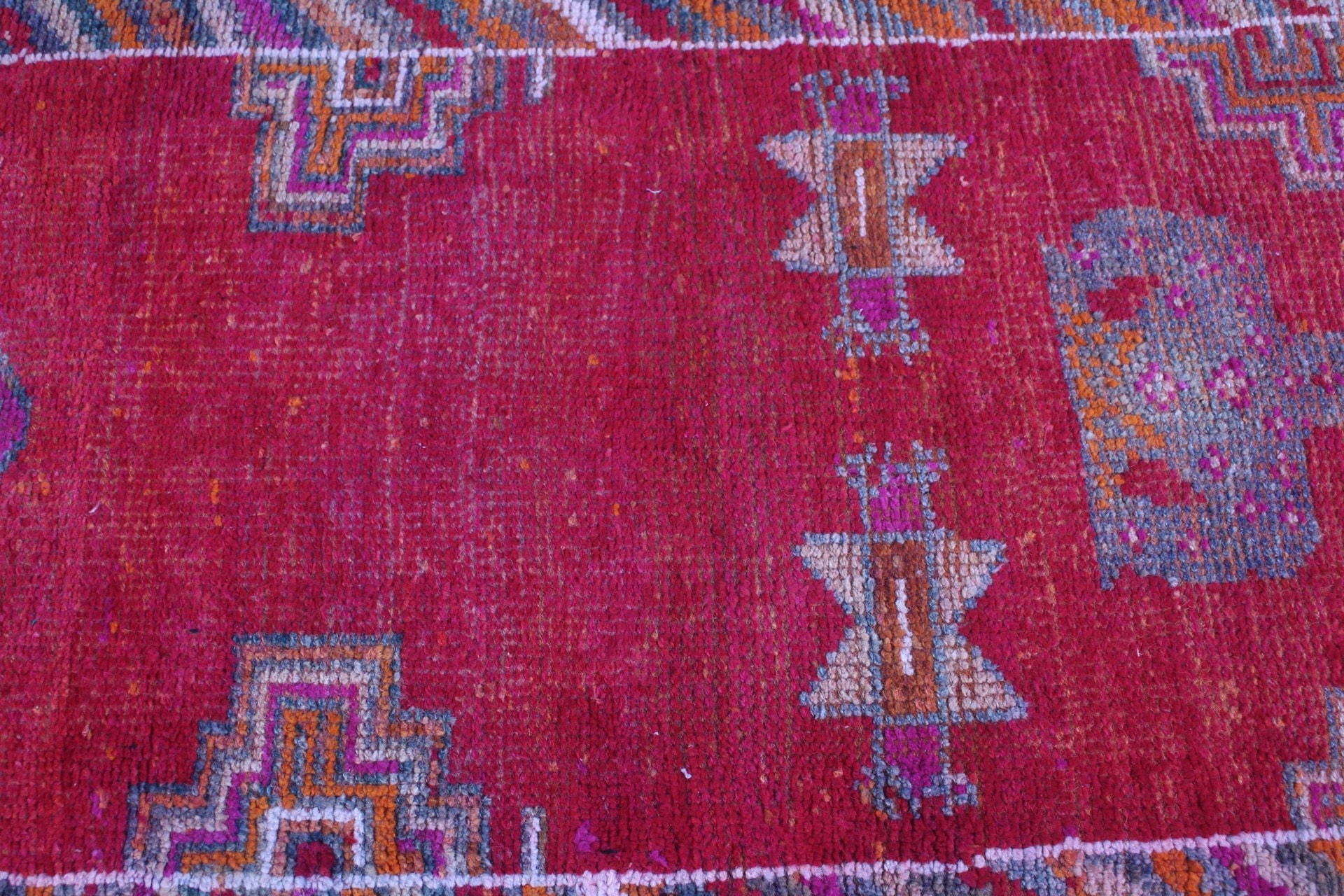 Rugs for Runner, Turkish Rug, 2.9x9.1 ft Runner Rugs, Stair Rug, Red Moroccan Rug, Vintage Rug, Cool Rug, Corridor Rug