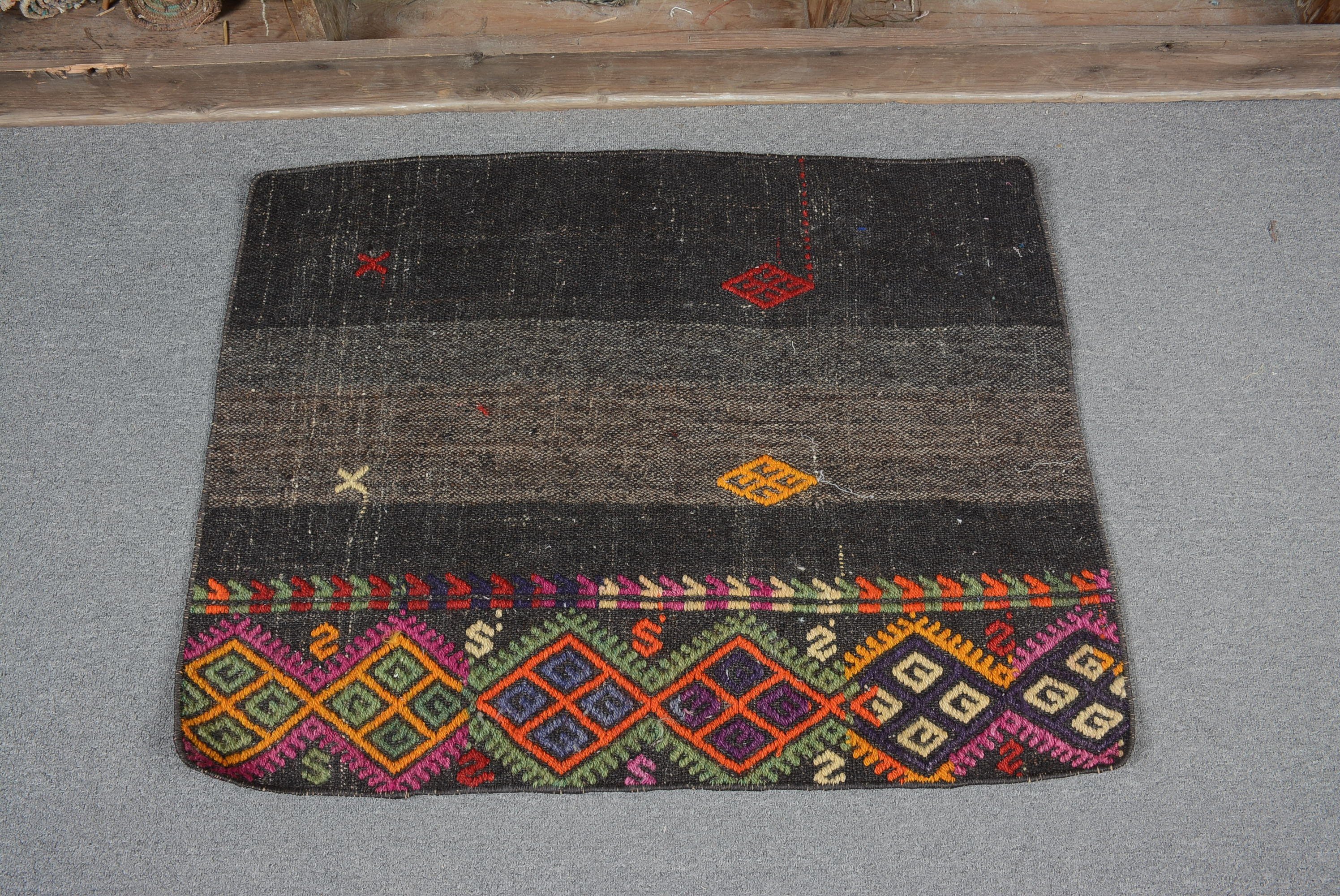 Yatak Odası Halısı, Türk Halıları, Vintage Halı, Kahverengi Oushak Halısı, Banyo Halısı, Yurt Halısı, Mutfak Halısı, Kilim, 2.2x2.9 ft Küçük Halılar, Fas Halısı