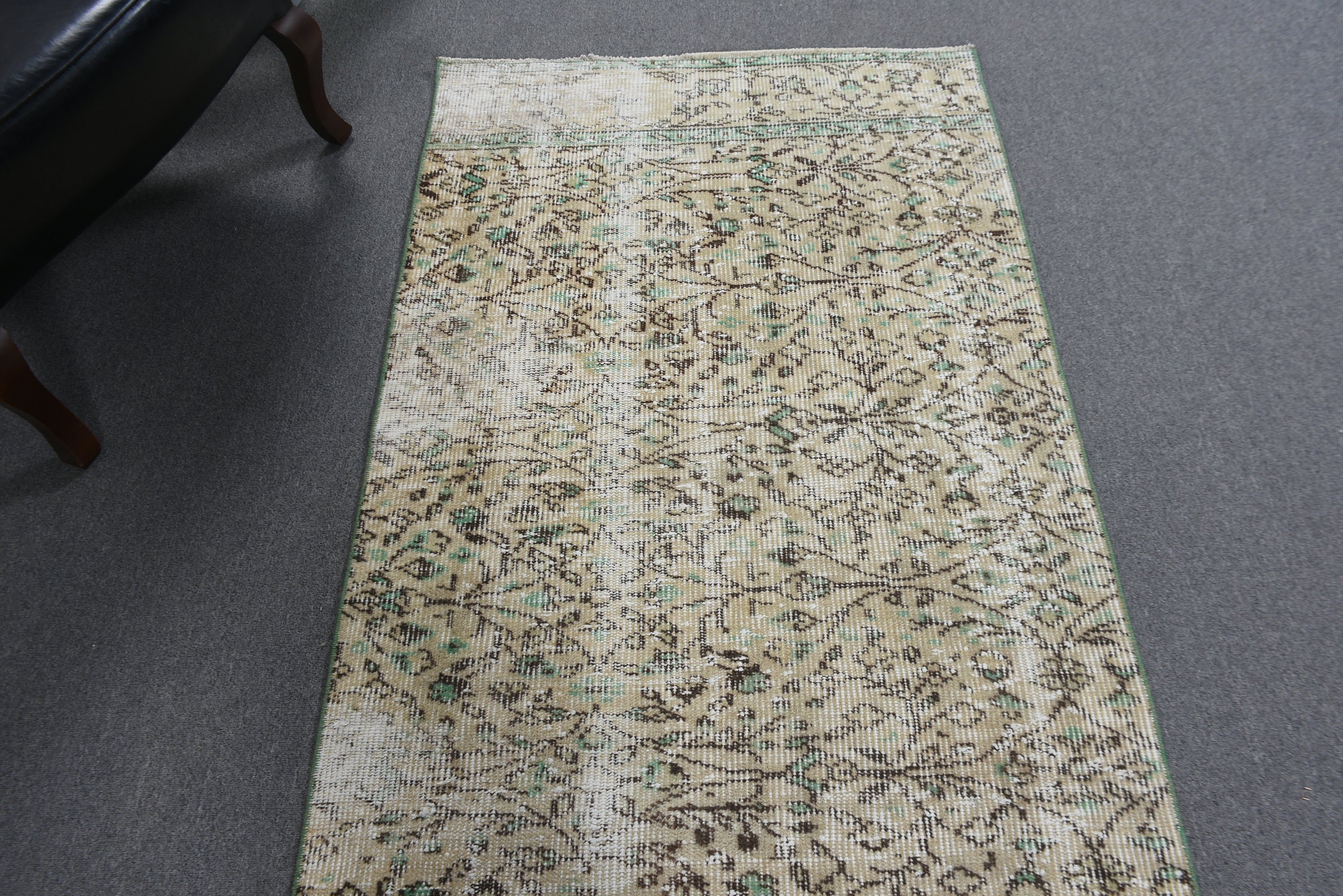 Vintage Halı, 3.1x9.2 ft Runner Halıları, Havalı Halılar, Yatak Odası Halıları, Mavi Açıklama Halıları, Uzun Koşucu Halıları, Vintage Runner Halıları, Türk Halıları