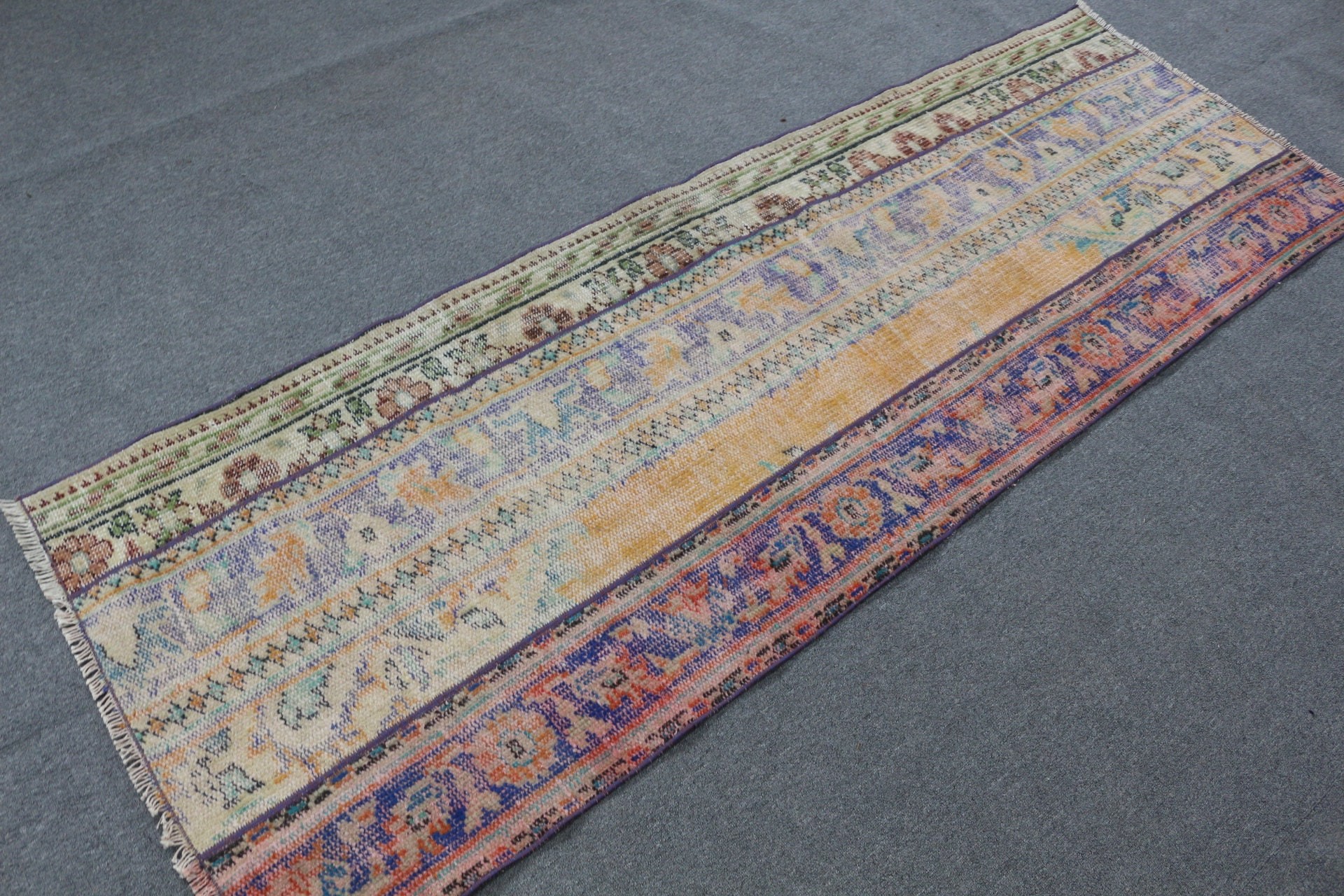 Türk Halı, Koridor Halı, 79x233 cm Yolluk Halı, Koridor Halı, Antik Halı, Koridor Halı, Mavi Yün Halı, Merdiven Halı, Yolluk Halı