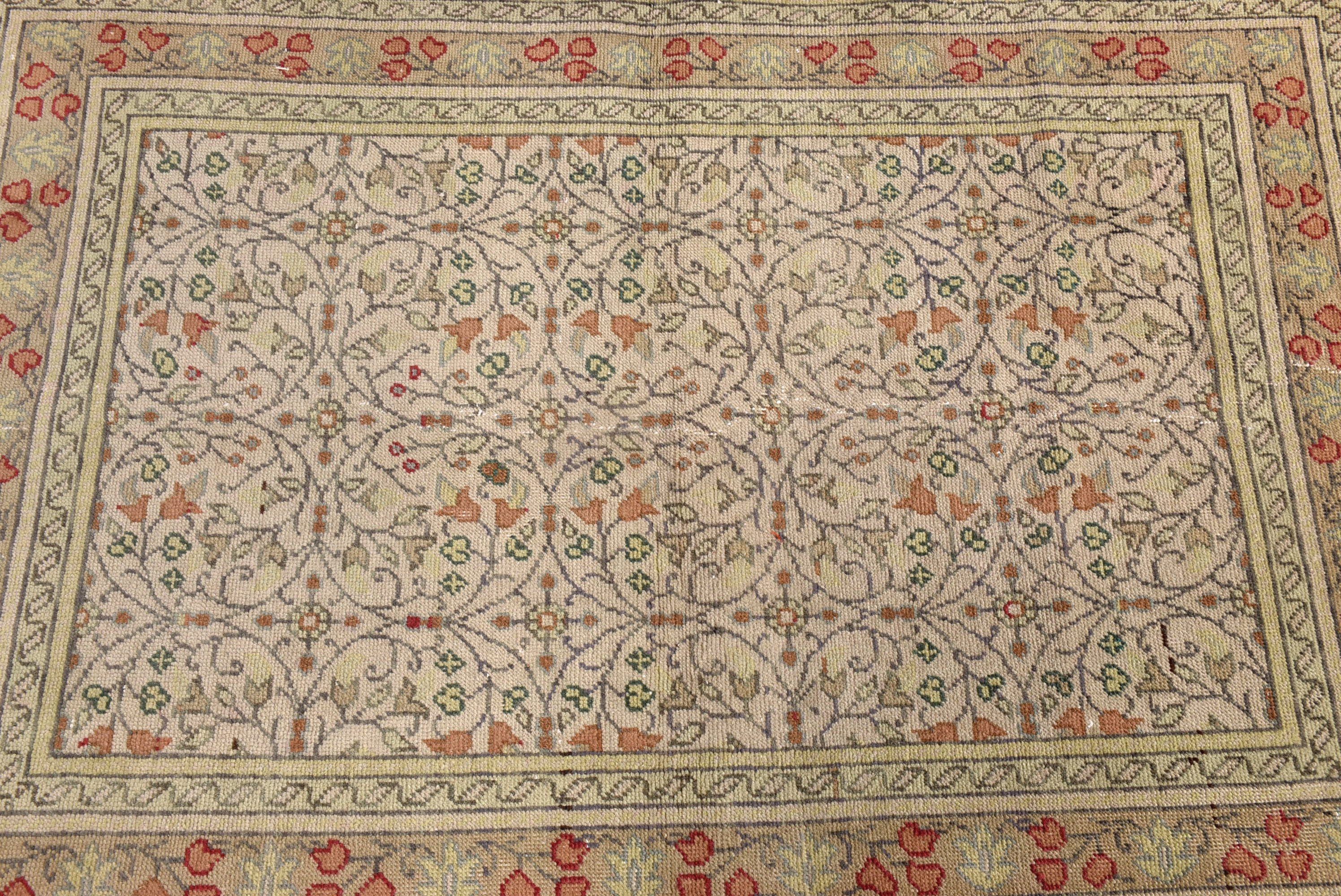 Vintage Halılar, 2.8x4.1 ft Küçük Halılar, Yeşil Ev Dekorasyonu Halıları, Boho Halı, Mutfak Halıları, Duvara Asılı Halılar, Türk Halısı, Geometrik Halılar