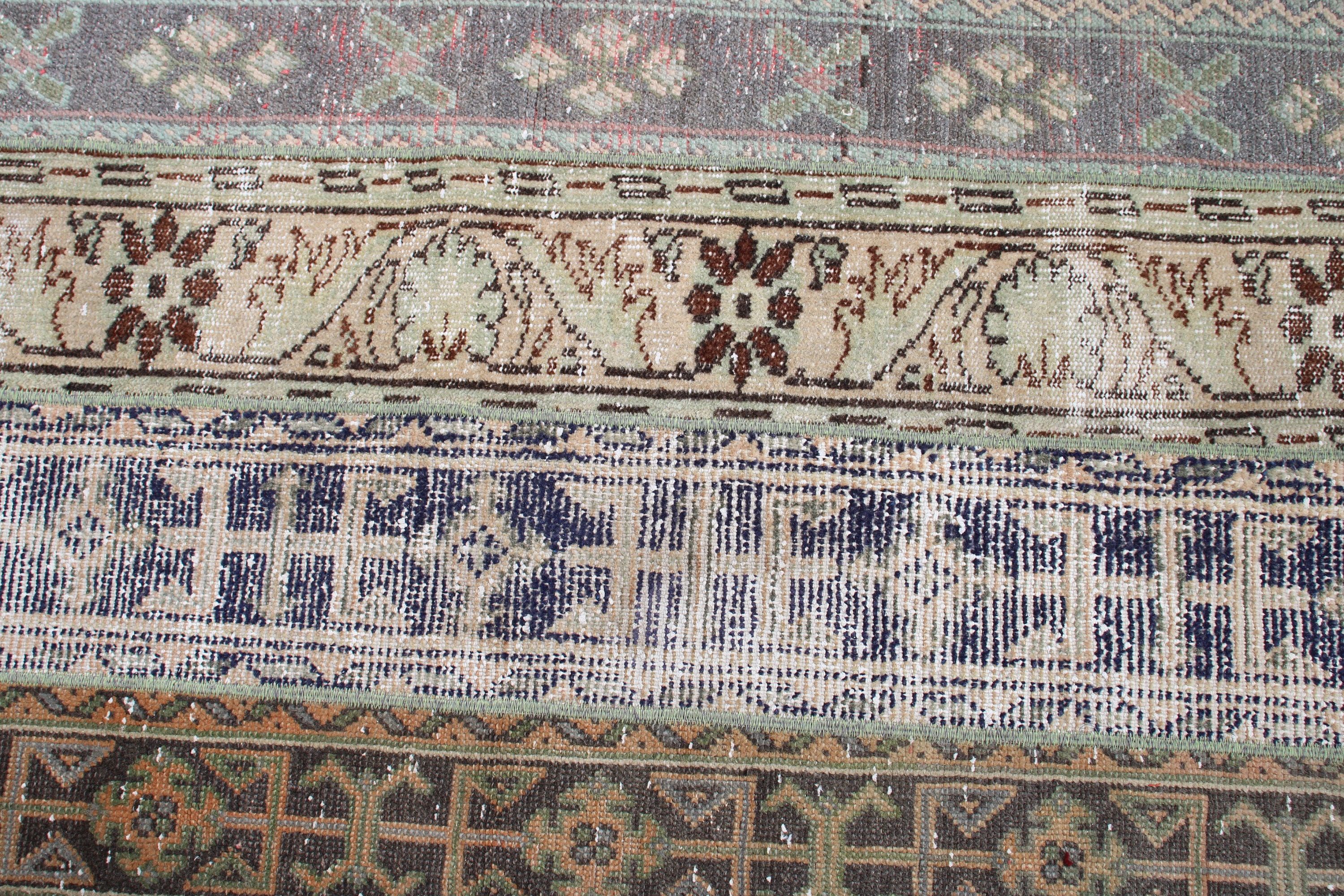 Boho Halı, Modern Halı, Yeşil Açıklama Halısı, Giriş Halısı, Bohem Halıları, 2,9x5,5 ft Aksan Halıları, Vintage Halı, Türk Halıları, Dekoratif Halılar