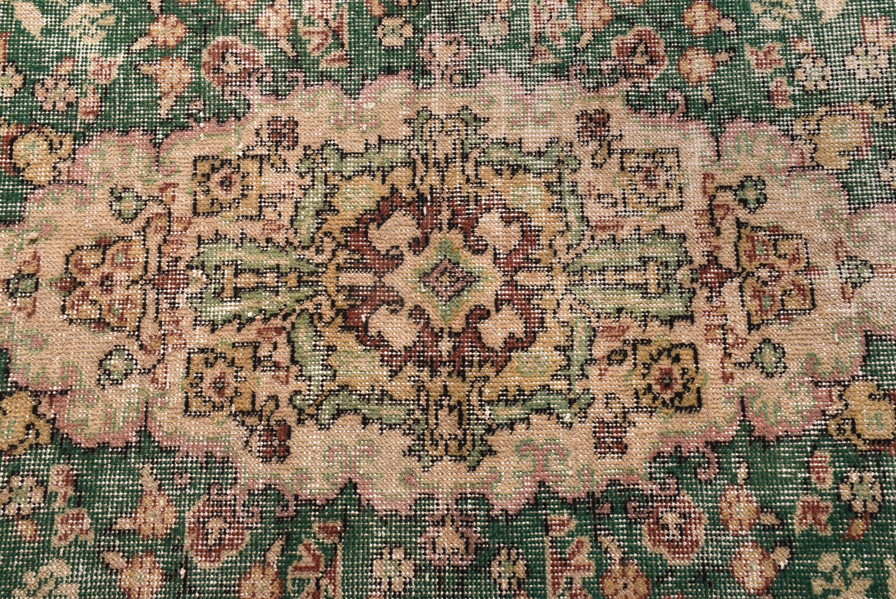 Yatak Odası Halıları, Oushak Halısı, Büyük Boho Halıları, Vintage Halı, Aztek Halıları, Yeşil Geometrik Halılar, Oryantal Halılar, 5,5x9,4 ft Büyük Halı, Türk Halıları